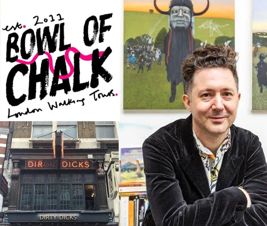 Very excited to have been invited to speak by the legendary london tour guide @bowlofchalk at there Curistorian club at the historic Dirty Dicks Pub near Liverpool St station in London. I hear tickets have nearly sold out so get in quick via the @bow