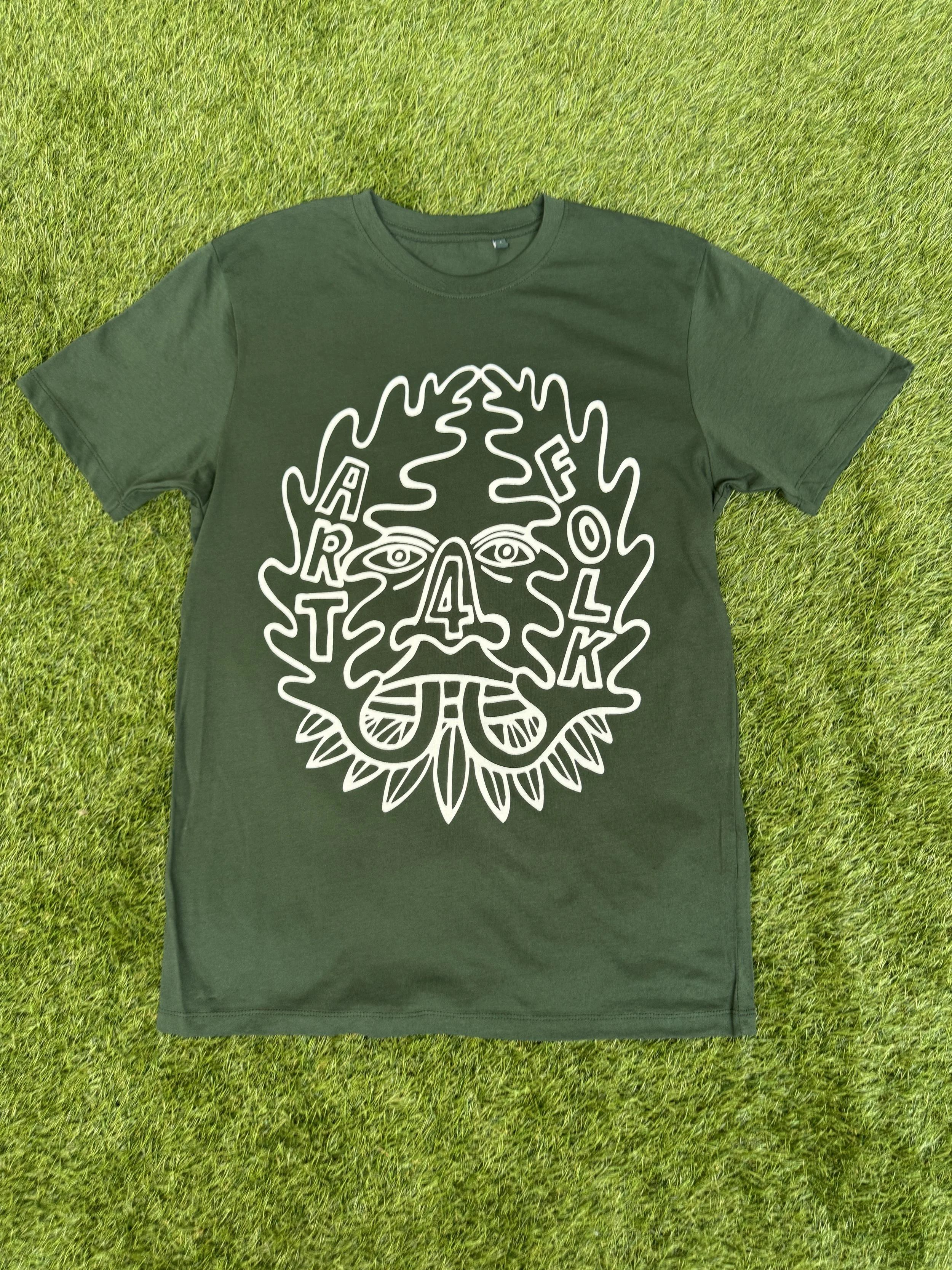 ART 4 FOLK, WOODLAND GREEN UNISEX T-SHIRT