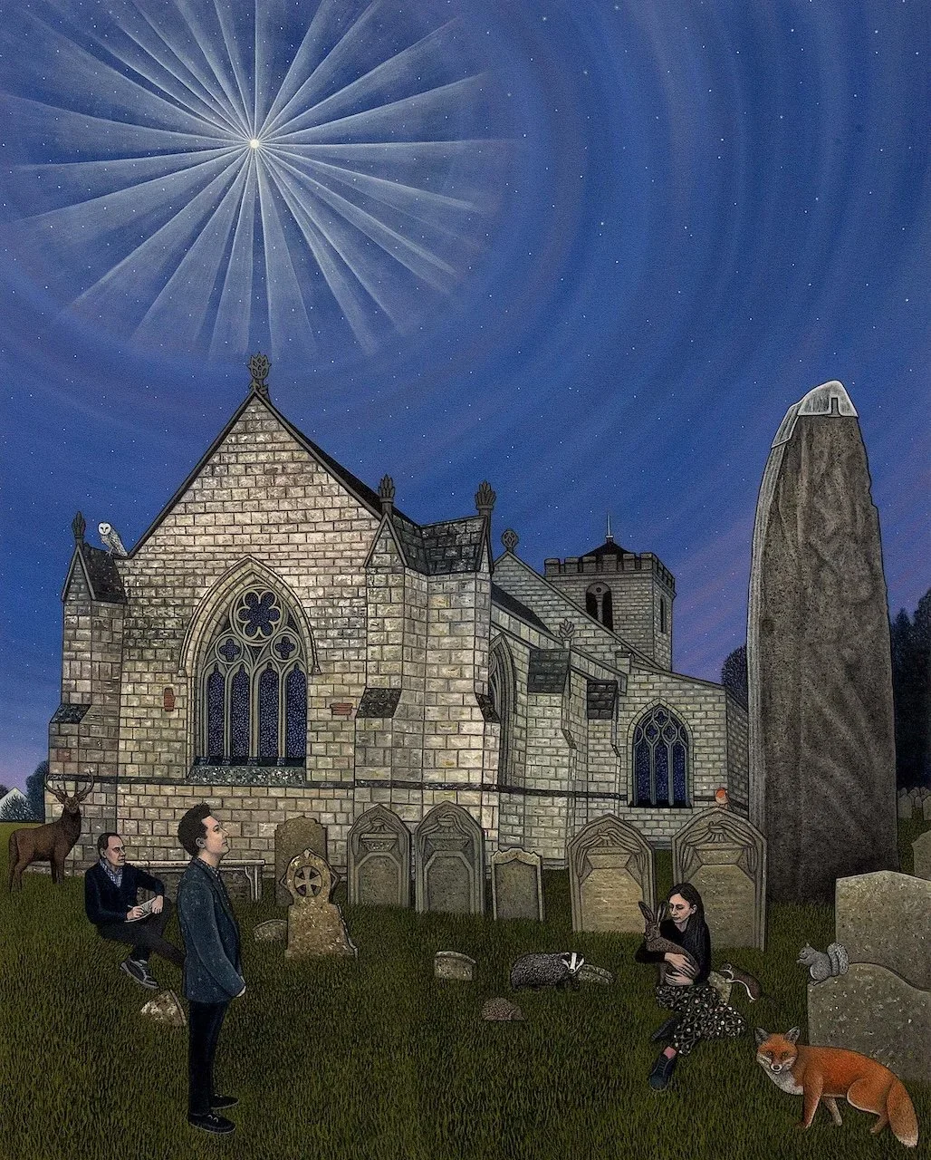 A3 SIGNED PRINT - DREAMING AT RUDSTON MONOLITH