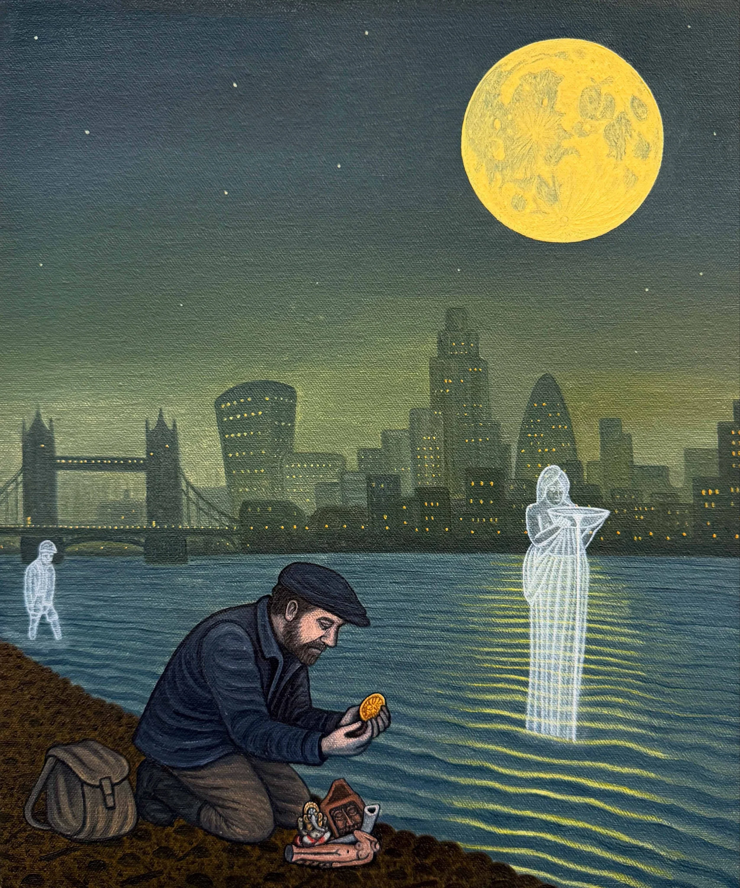 MOONLARKING AT FULL GRAIN MOON — A3 SIGNED GICLÉE PRINT | COLLECTOR’S EDITION