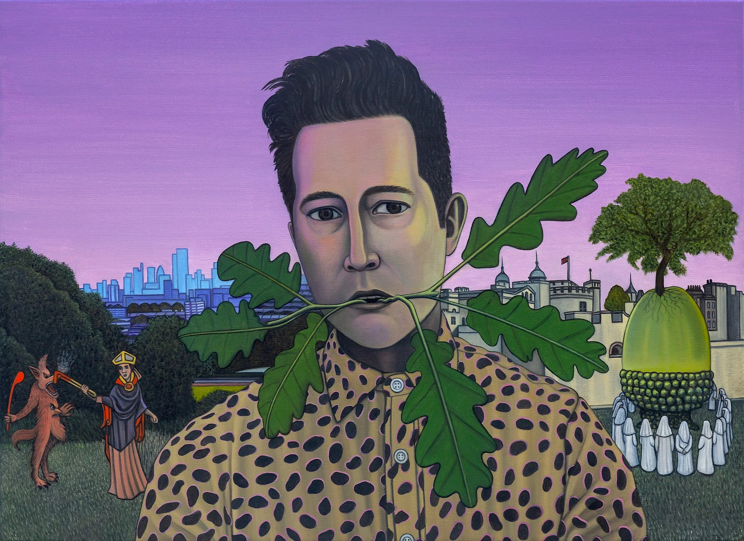 A3 SIGNED PRINT - IN MY NATURE (SELF PORTRAIT AS THE GREEN MAN)