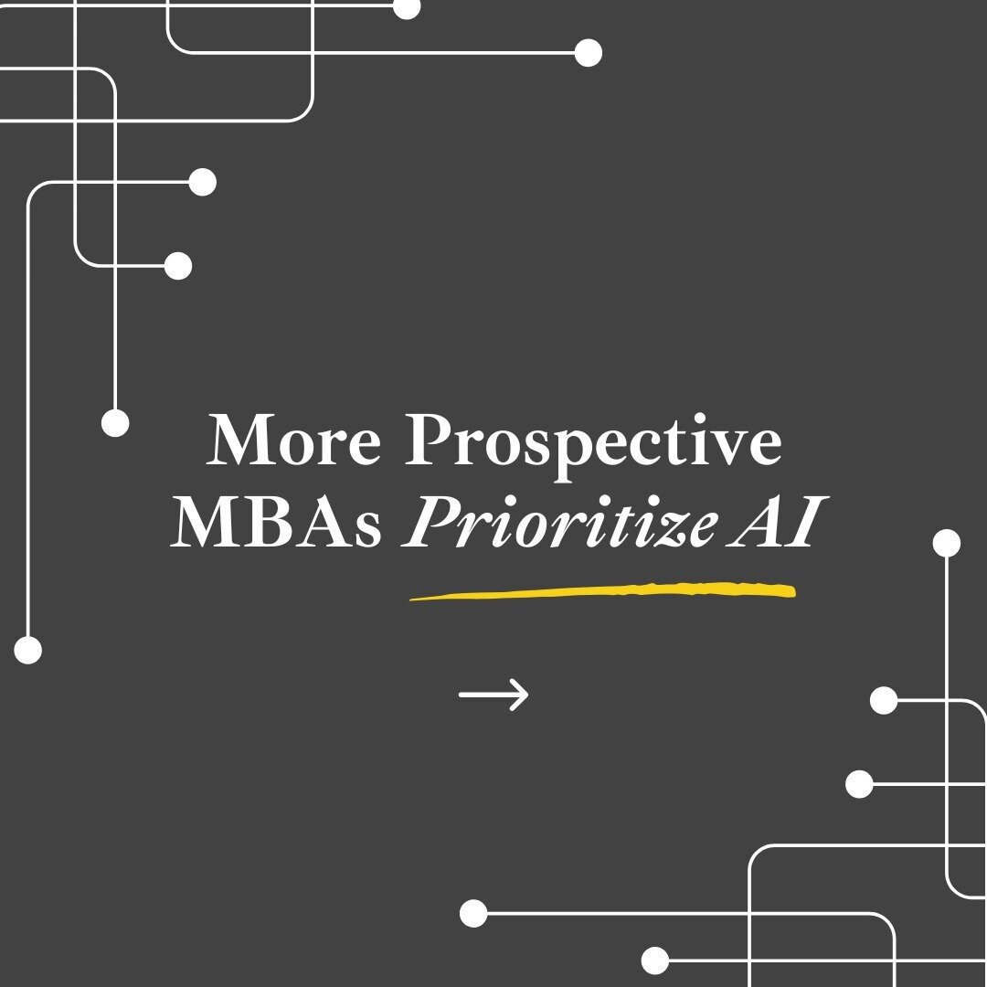 Interest in AI has surged among prospective MBAs, according to this year&rsquo;s GMAC Prospective Students Survey. We highlight a few business schools that are integrating AI coursework into their MBA programs. Read more on our blog!

#businessschool