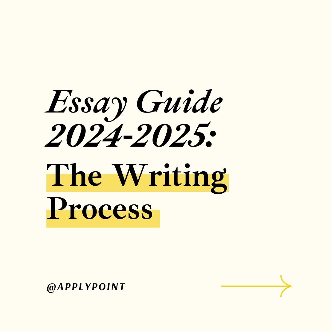 Applying to graduate school? Here is a writing process that we recommend. We encourage you to start early so that you have time to work through this iterative process and create your most compelling work.

#gradschool #essaywriting #essay #writing #w