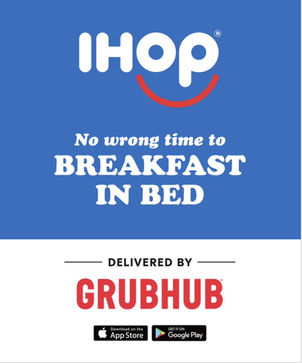 Grubhub / IHOP Delivery Signage