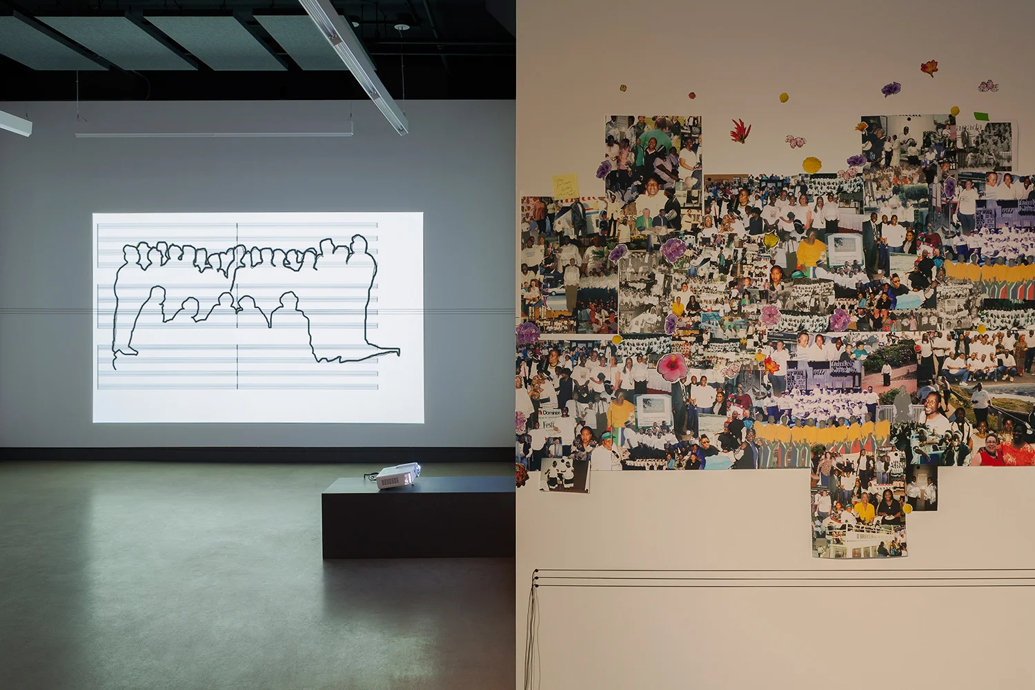 © Dineo Seshee Bopape, Sa kosa ke lerole (2016) exhibition view presented in the context of BNLMTL 2016 – The Grand Balcony . Photo: Marilou Crispin.