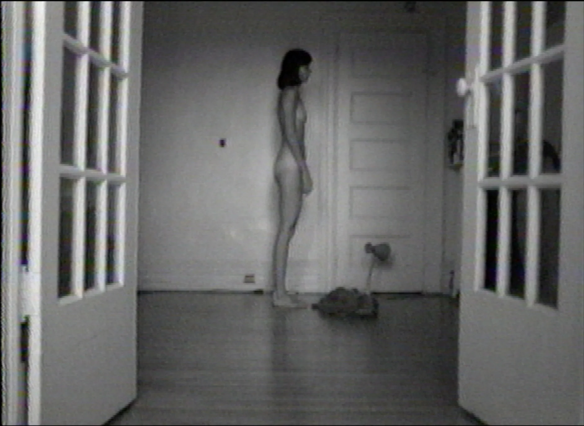 © Lisa Steele, Birthday Suit with Scars and Defects (1974). Exhibition view. Photo: Veronica Mockler.