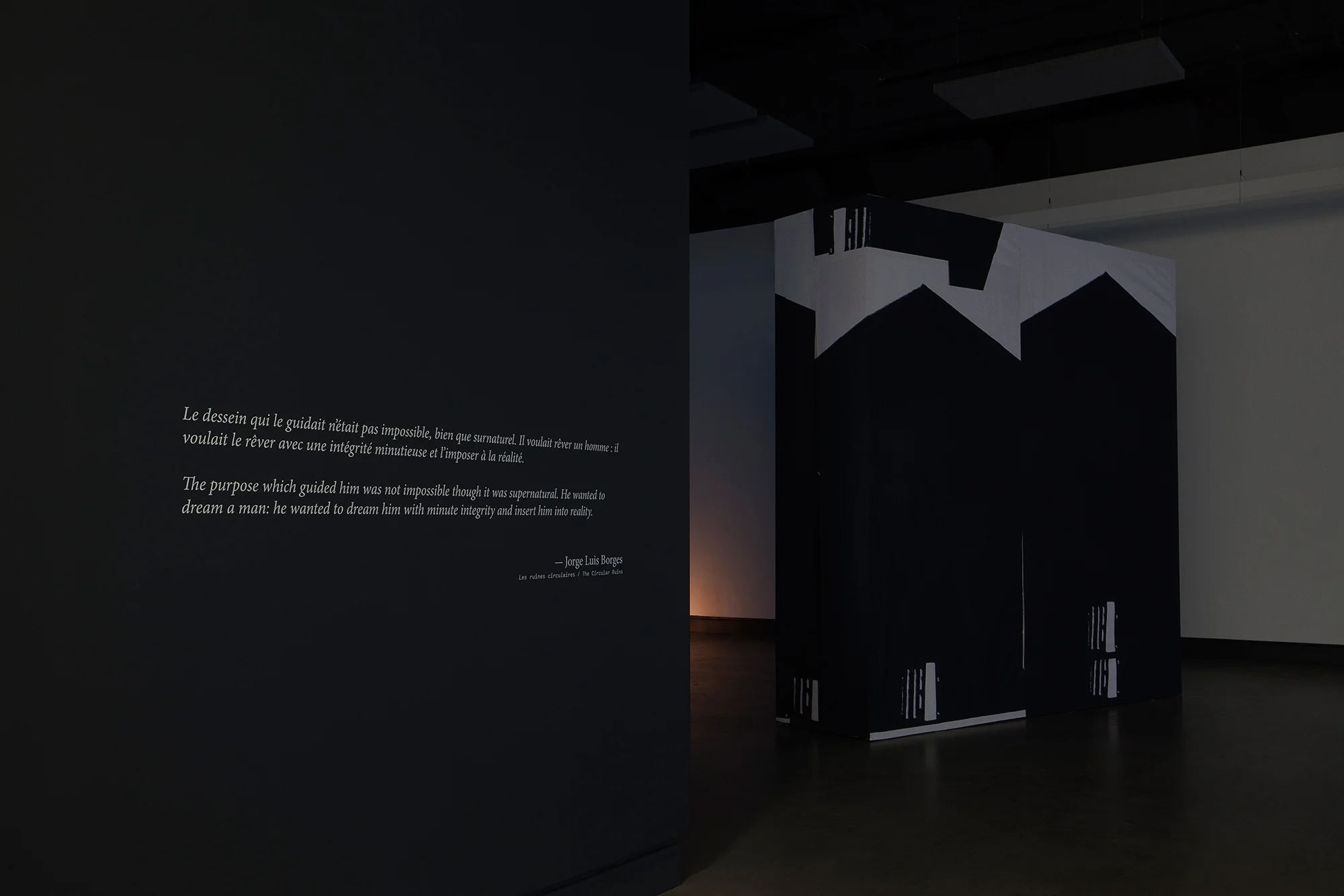© Velibor Božović, view from the exhibition Nothing Will Surprise You Here (2017). Photo: Marilou Crispin.