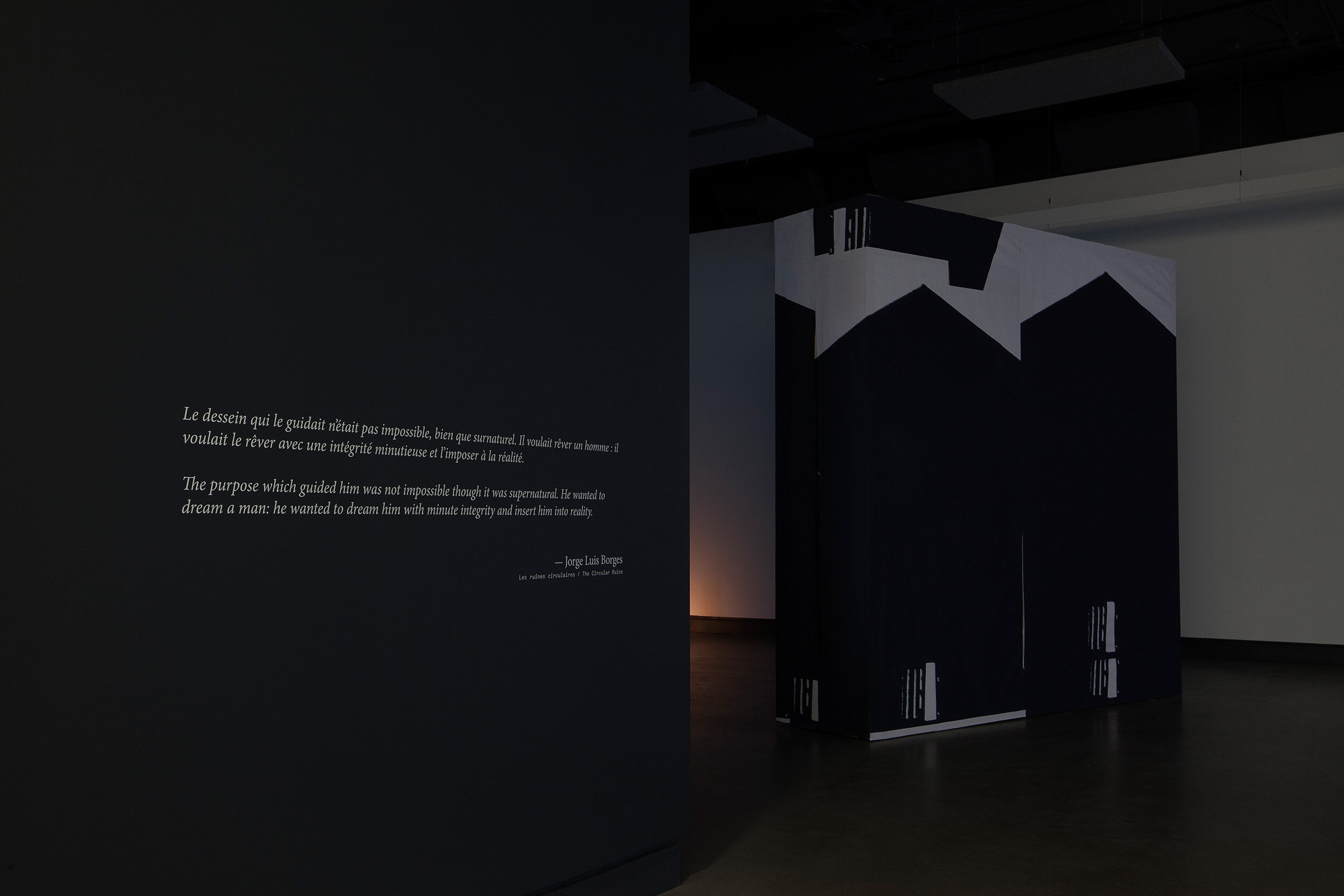  © Velibor Božović, installation view of the exhibition  Nothing Will Surprise You Here  , Dazibao, 2017. Photo: Marilou Crispin. 