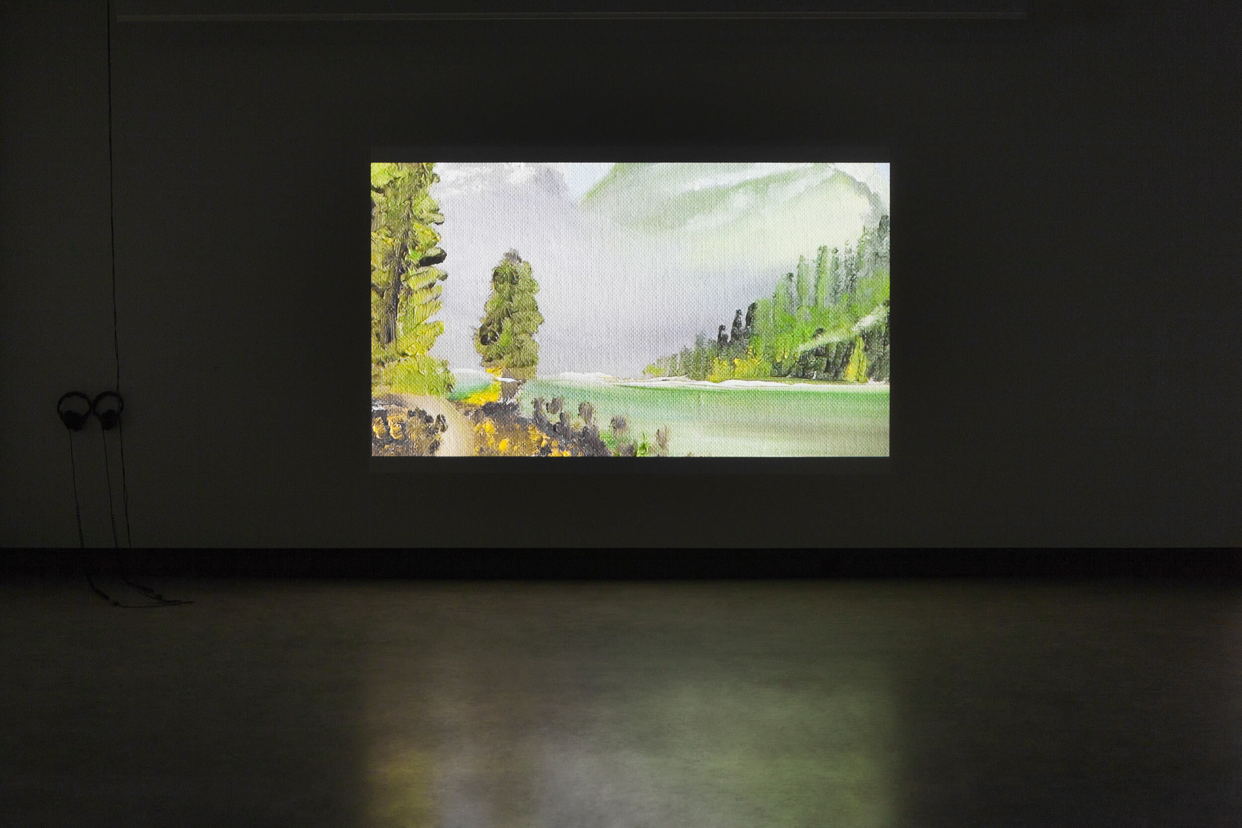  © Jo-Anne Balcaen,  Mount Rundle  (2014. Installation view of the exhibition  Let's be open about... L'art conceptuel , Dazibao, 2016. Photo: Marilou Crispin. 