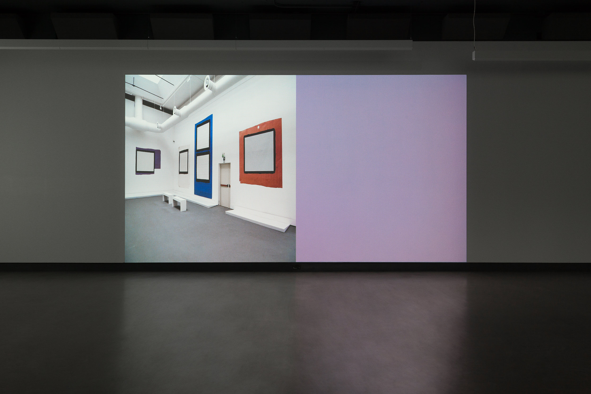  © David Tomas, installation view of the exhibition  Moving Through Time and Space , Dazibao, 2021. Photo: Marilou Crispin. 