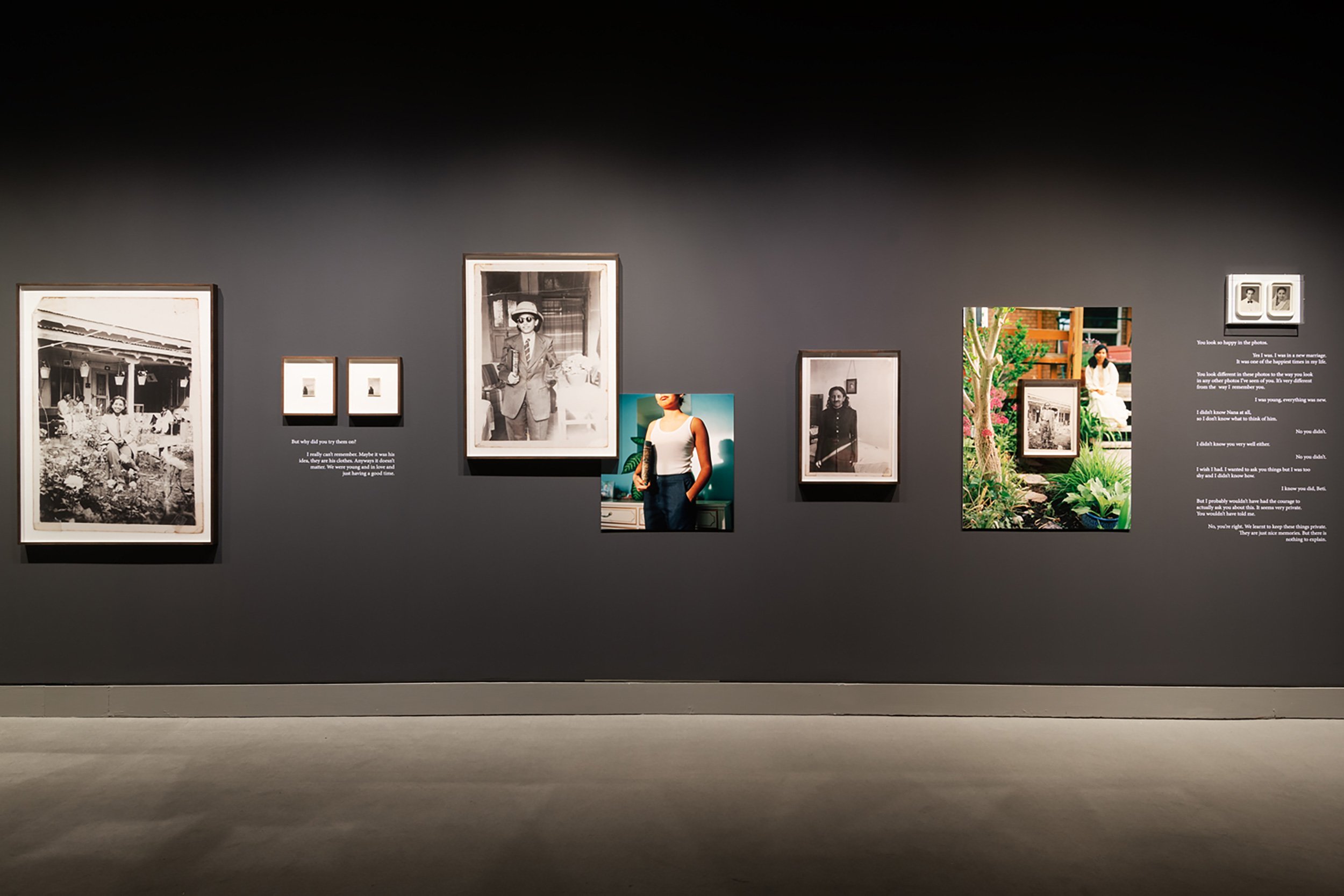   Past work:  Zinnia Naqvi,  Dear Nani  (2017—). Installation view of the exhibition  New Generation Photography Award , National Gallery of Canada, Ottawa, 2019. © National Gallery of Canada. 