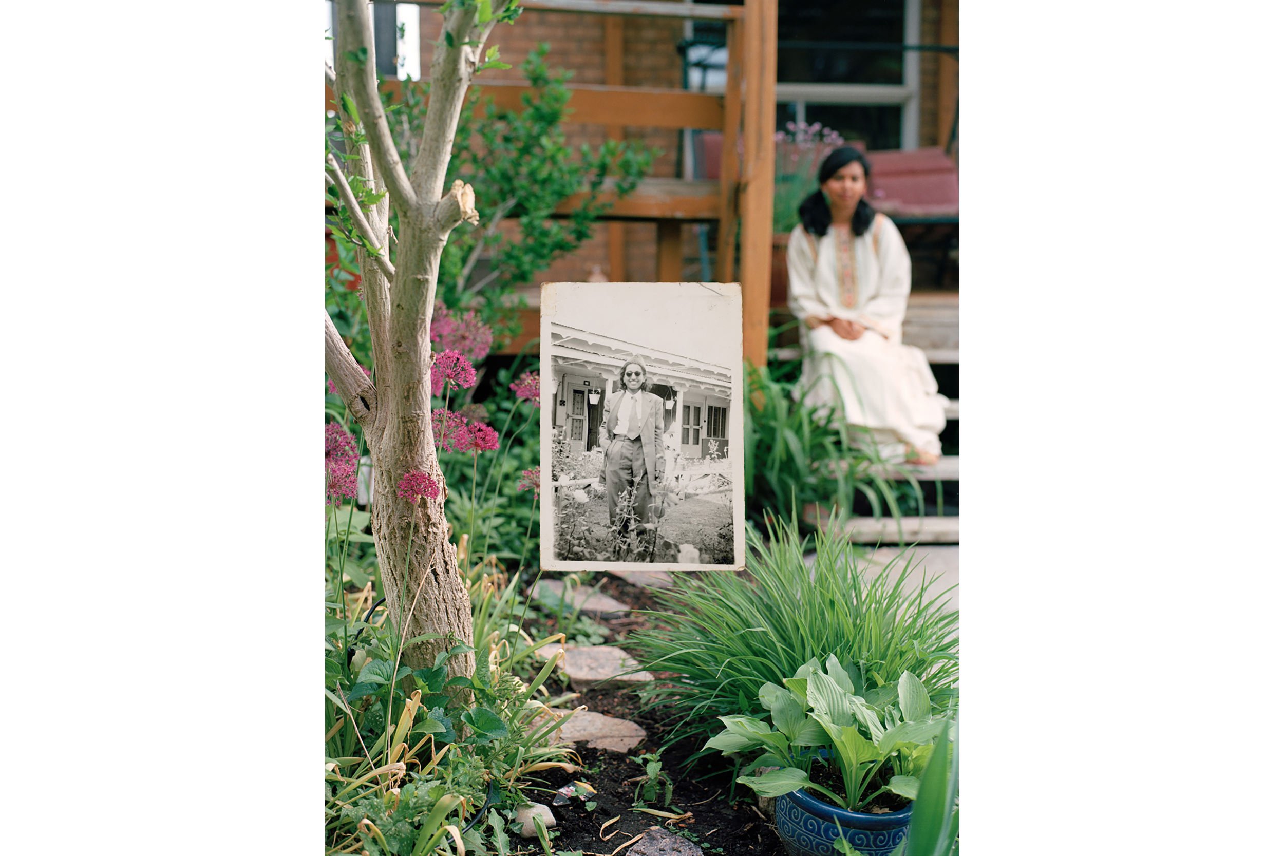   Past work:  Zinnia Naqvi,  Self-portrait with Nani in the Garden  (2017) from the series  Dear Nani  (2017—). 