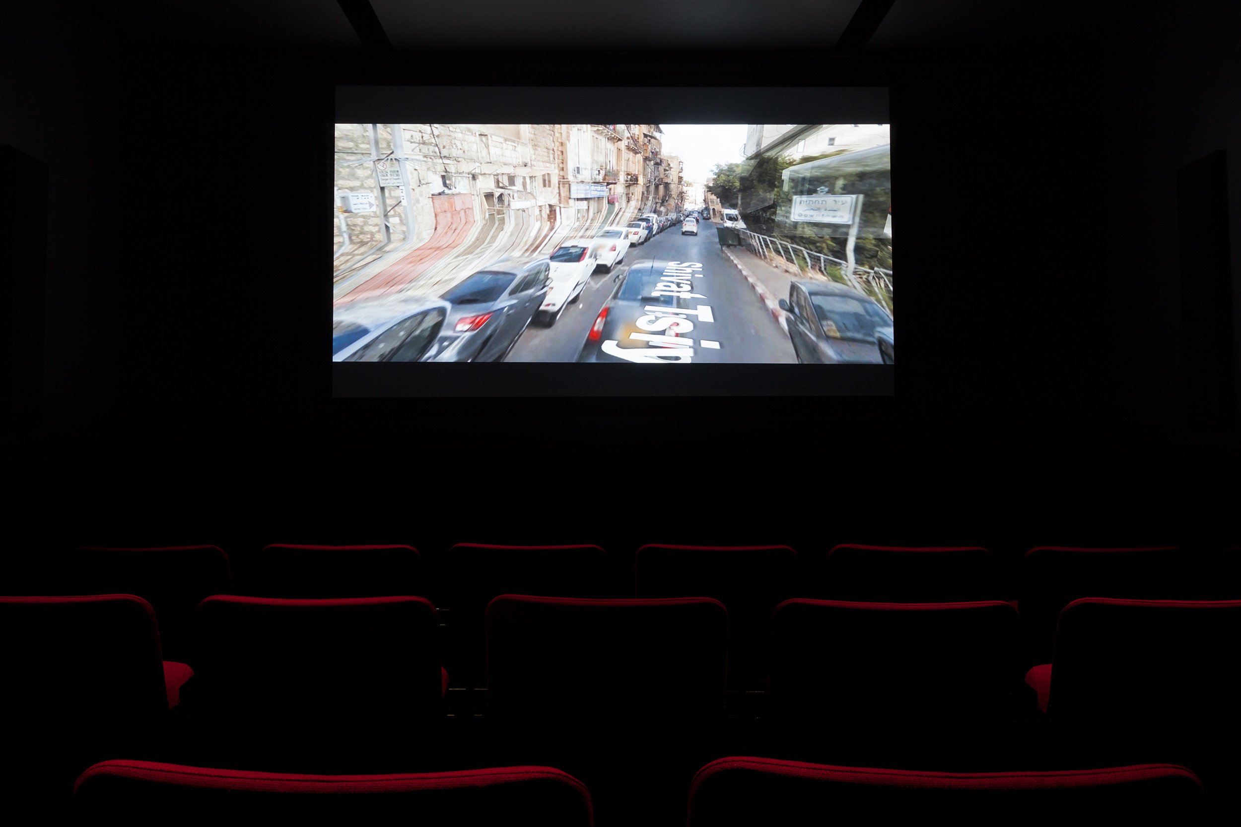  © Razan AlSalah,  Your father was born 100 years old, and so was the Nakba  (2017). Installation view of the exhibition  Moving narratives : Images de Palestine , Dazibao, 2021. Photo: Marilou Crispin. 