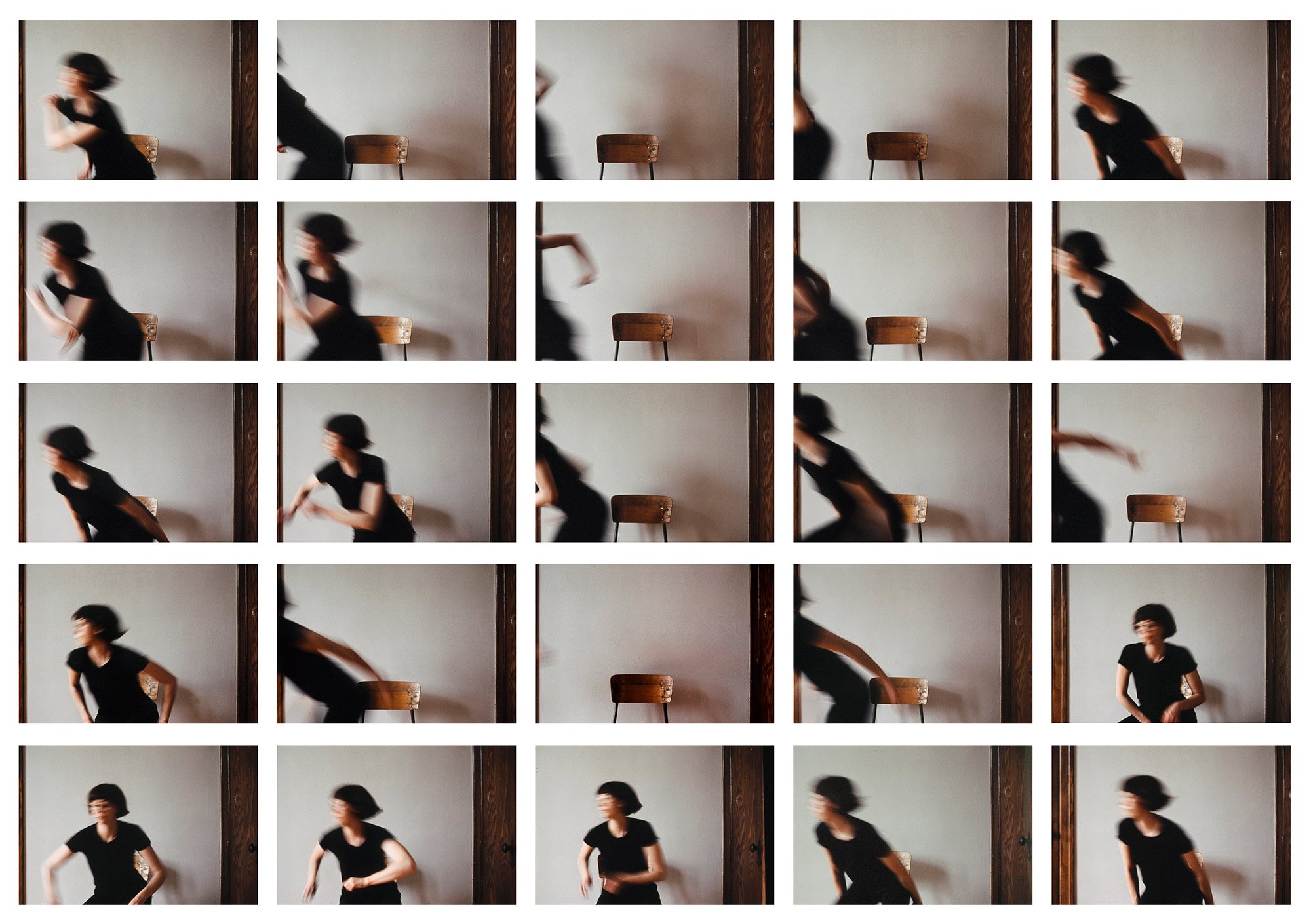   Past work: Manoushka Larouche,  How far I can get from the Camera  (2017)   As a response to the writings of conceptual artist Keith Arnatt, Larouche follows his instructions by “running away from the camera.” These instructions propose physical st