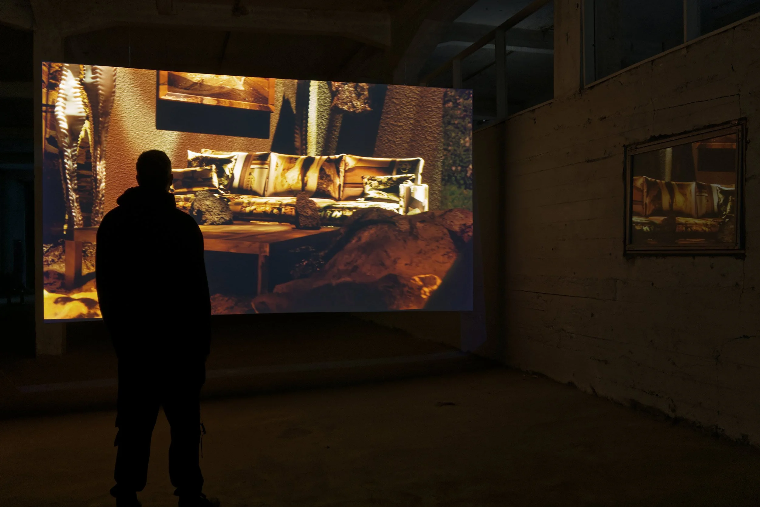  © Philippe-Aubert Gauthier and Tanya St-Pierre, installation view of the exhibition  Out of Perfect Context — Úr fullkomnu samhengi , The Factory (Hjalteyri, Iceland), 2025. Photo: Philippe-Aubert Gauthier and Tanya St-Pierre. 
