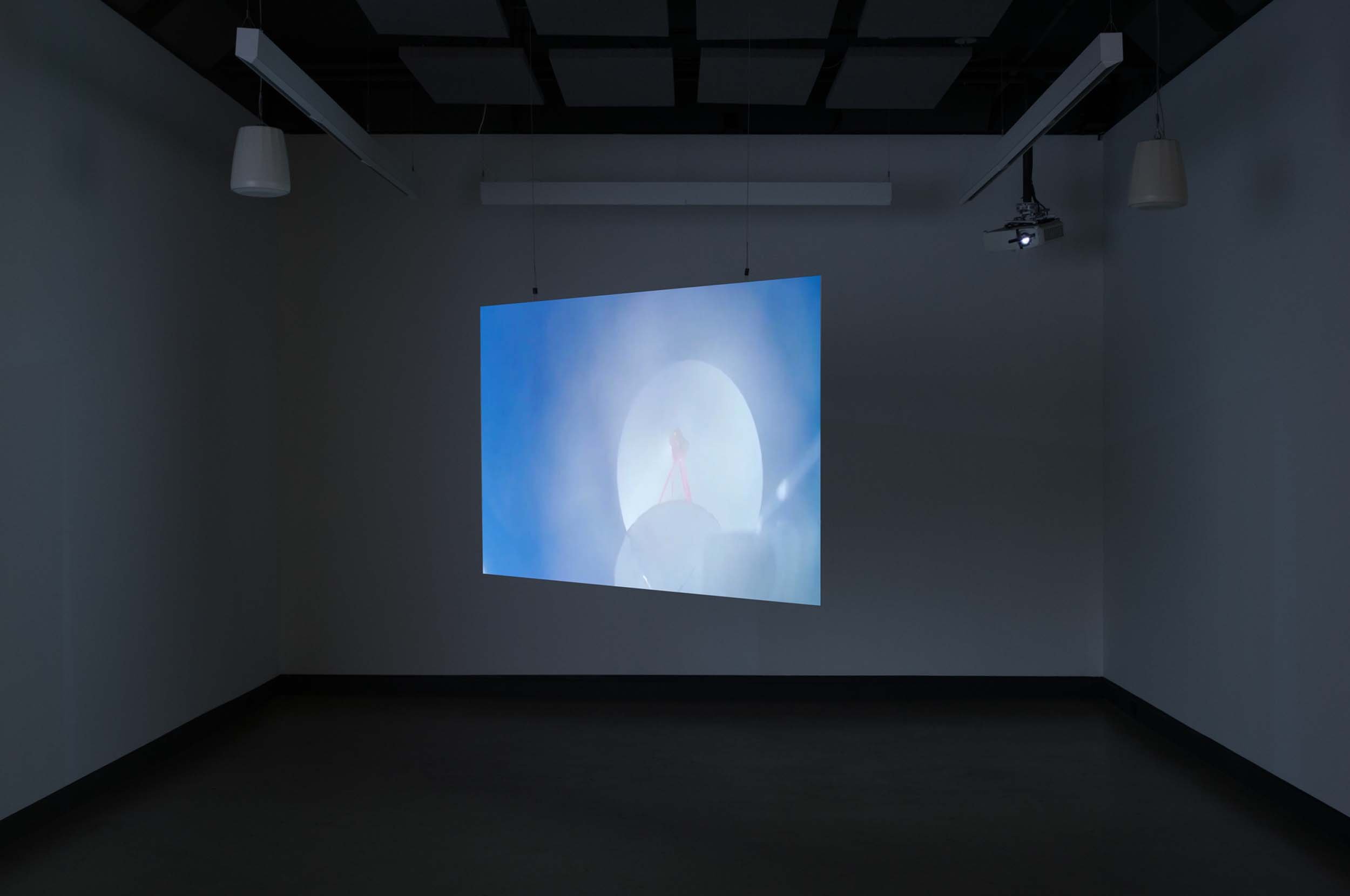  © Maïder Fortuné and Annie MacDonell, view of the exhibition  Shadow Vision , Dazibao, 2025. Photo: Atlas documentation. 