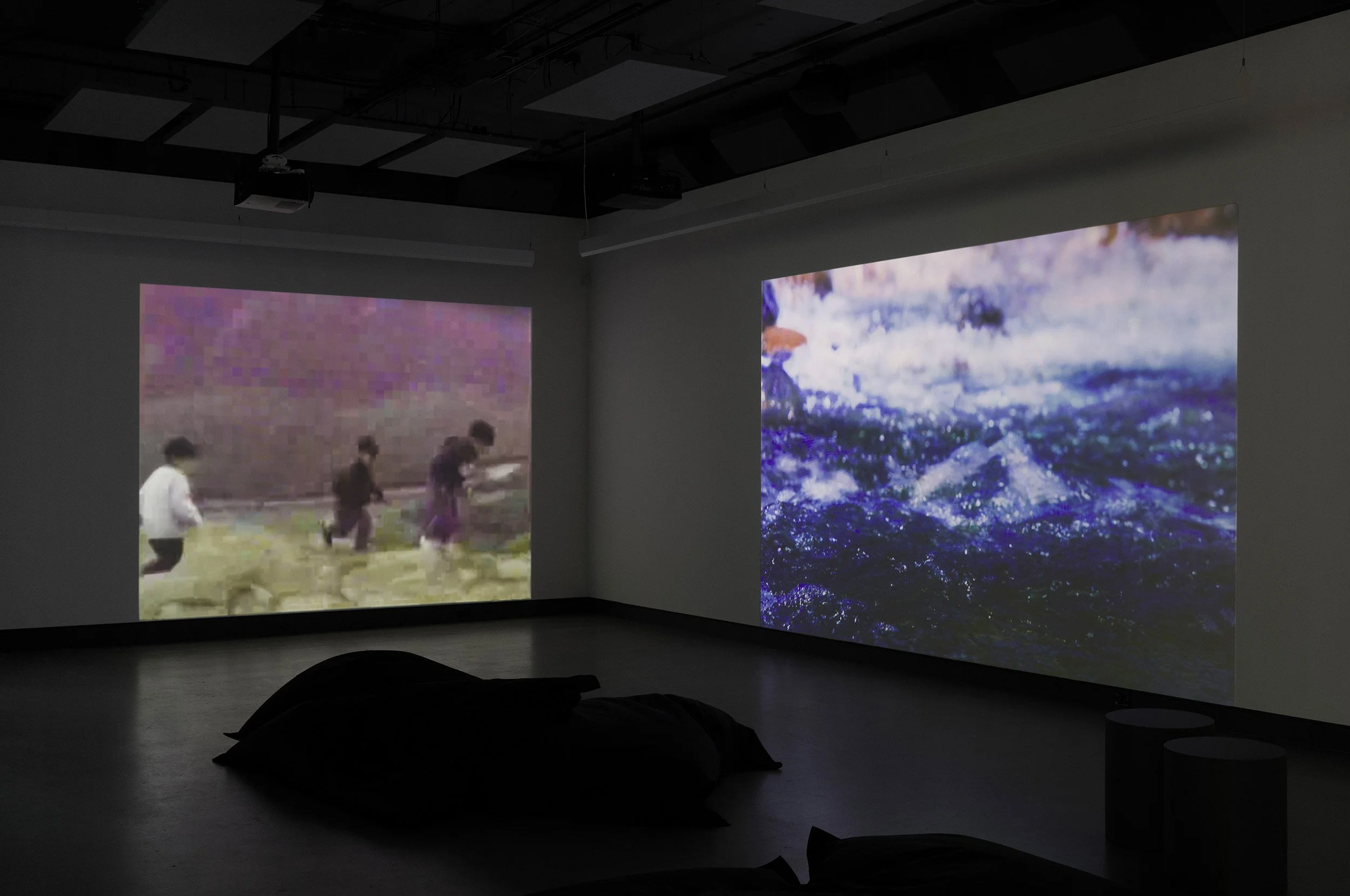  © Tyson Houseman, view of the exhibition  NDN Time , Dazibao, 2026. Photo: Atlas documentation 