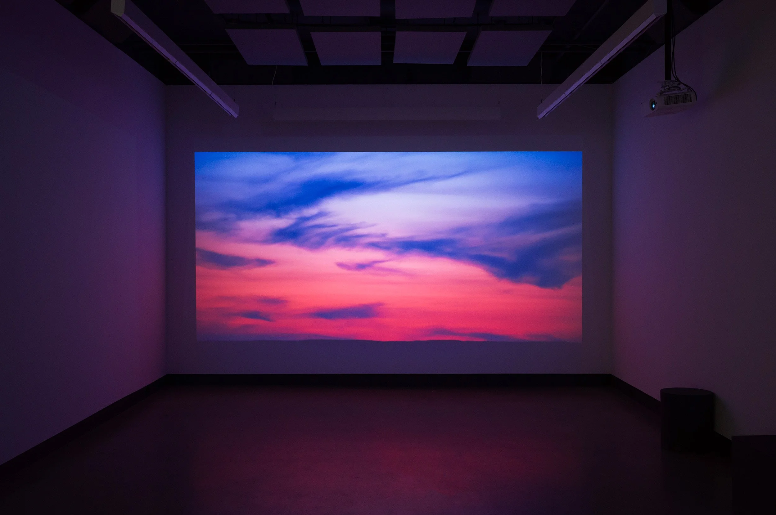  © Tyson Houseman, view of the exhibition  NDN Time , Dazibao, 2026. Photo: Atlas documentation 