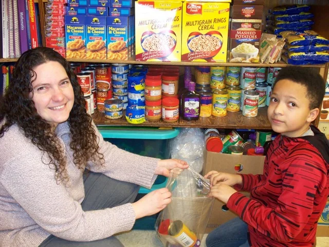 Laura Thomas and her son, Malachi