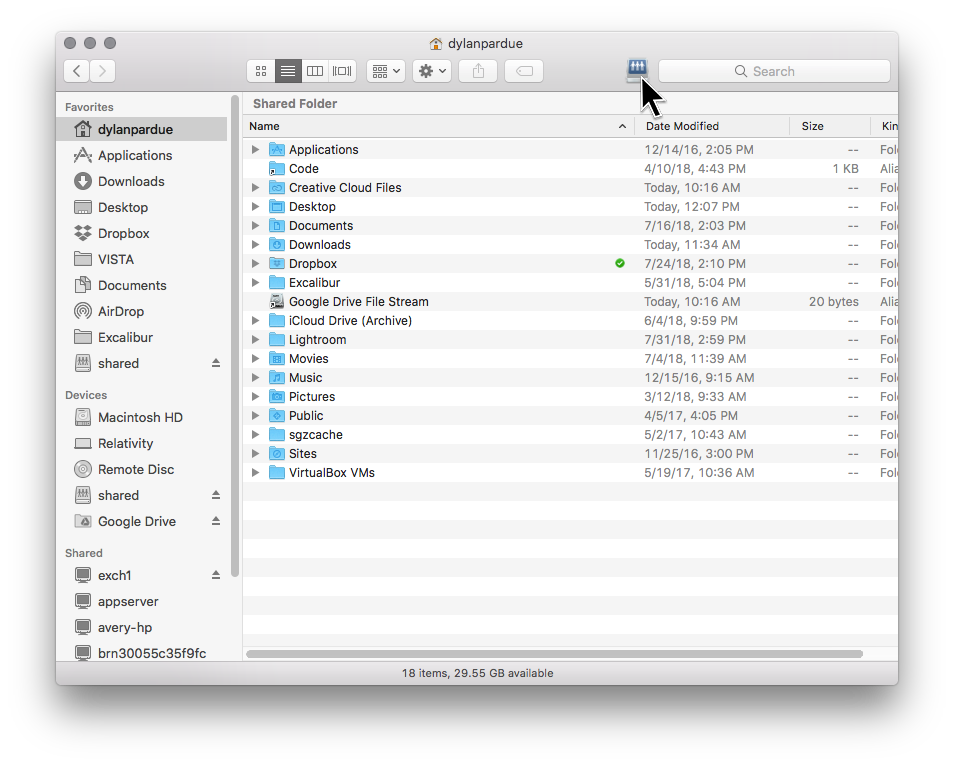 Hard drive icon next to search bar.