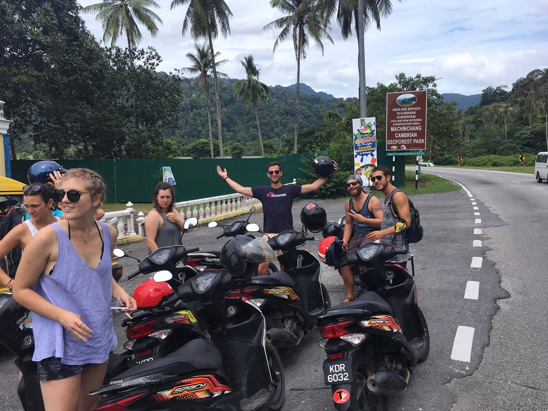 The Chicken Gang takes off for its inaugural ride.