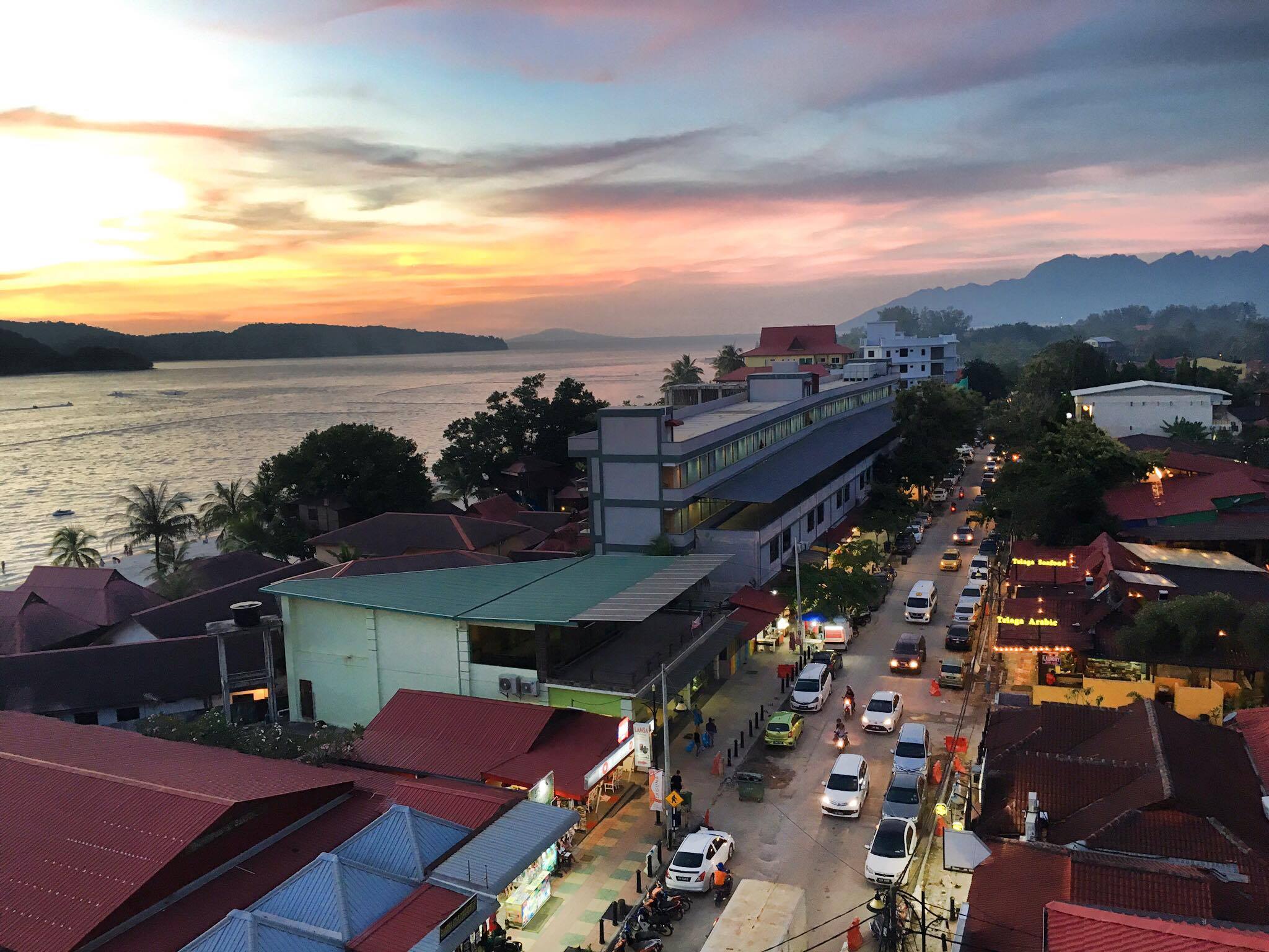 Sunset over Cenang.