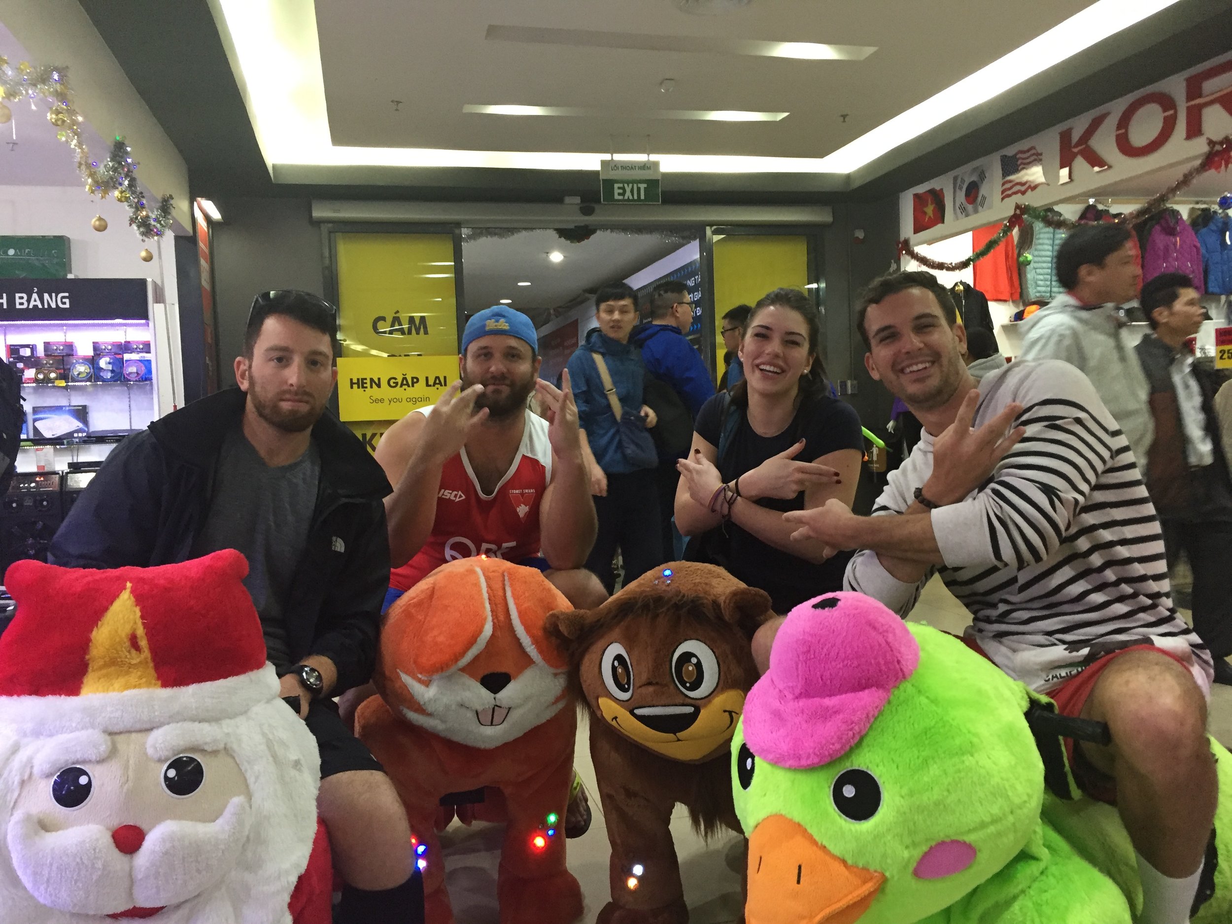Yes, we did play real-life Mario Kart in Dalat's shopping mall.