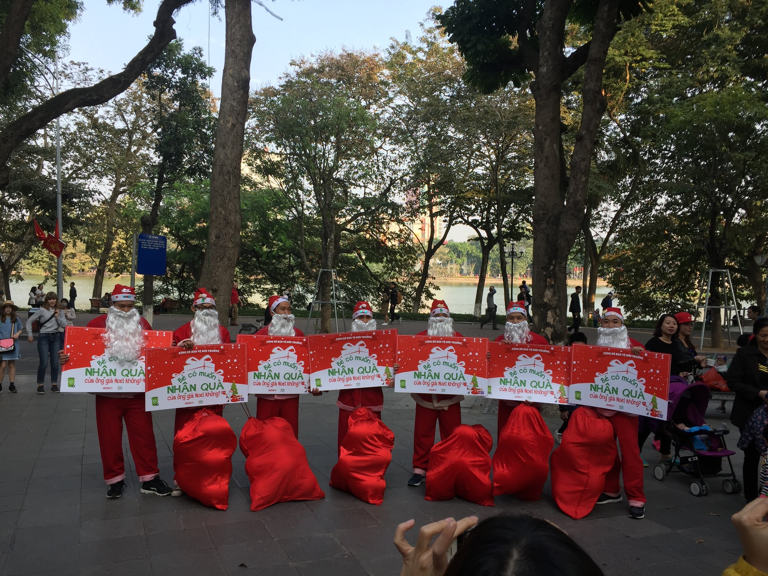 The Vietnamese love Christmas.
