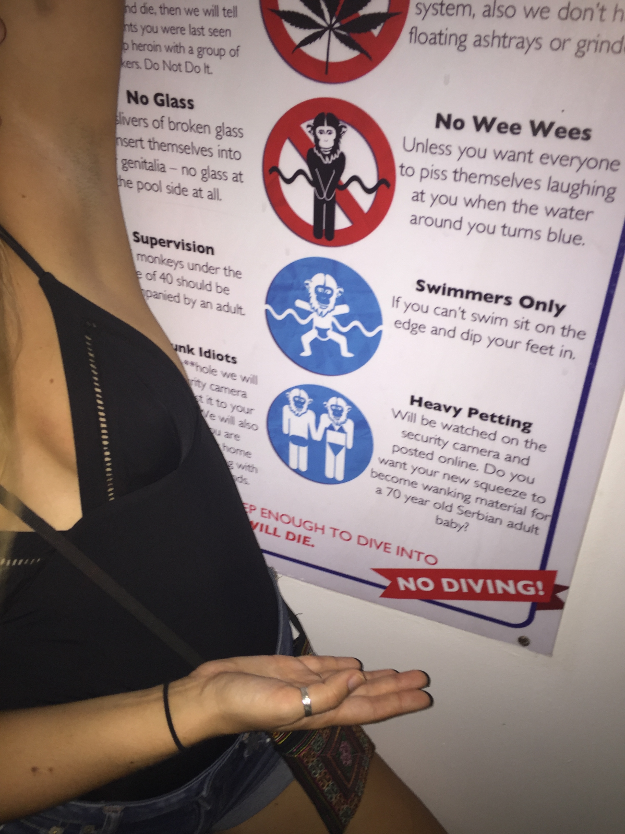 Rules are rules. (Please note that I am not the 70-year Serbian adult baby referenced above.)