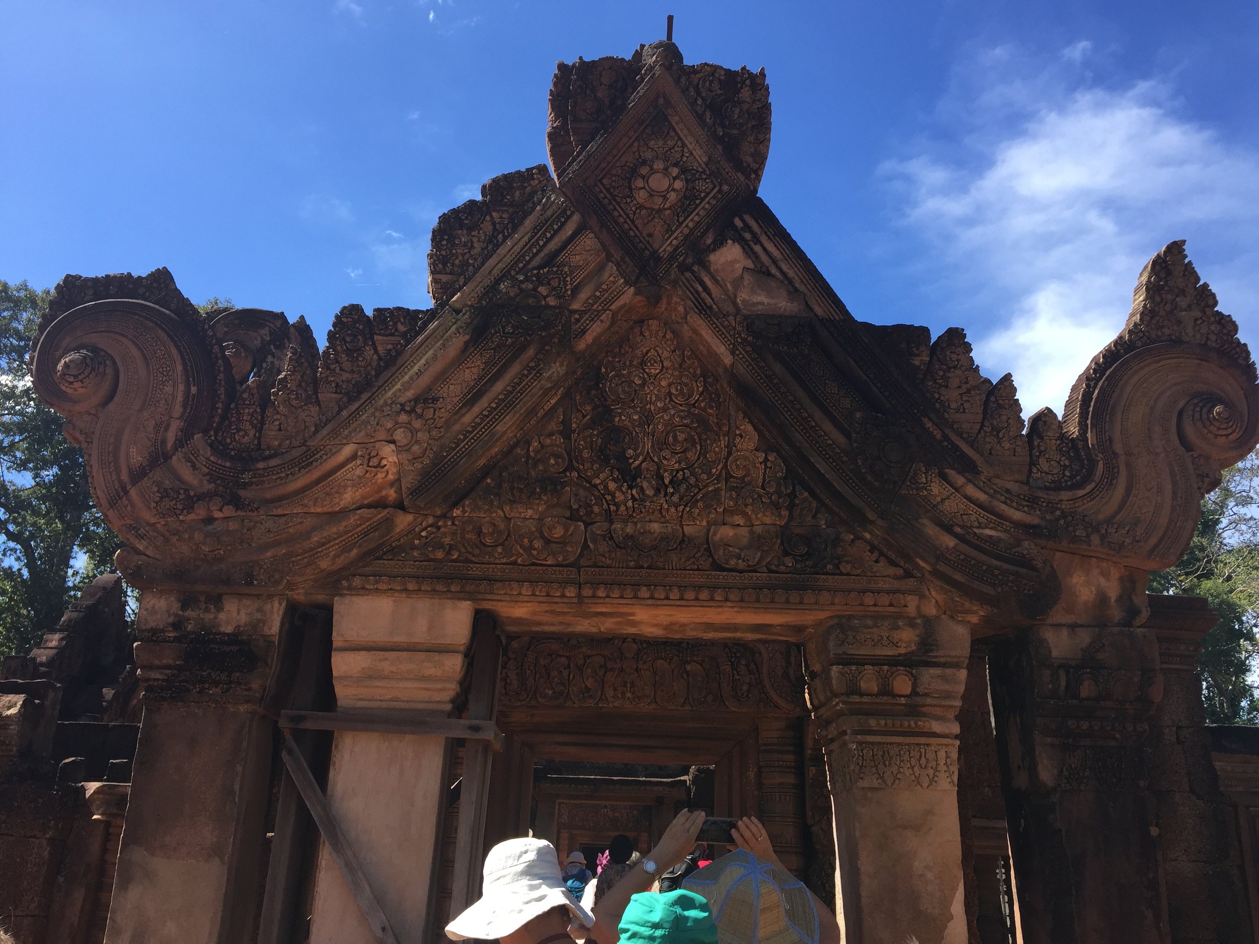 Pictured here: Banteay Srei.