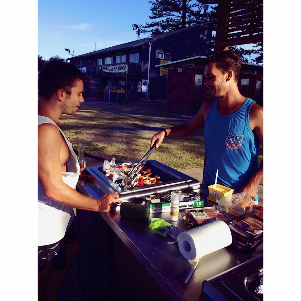 A well-deserved beach grill session with Chef Niko. (p/c Hetta Carthew)