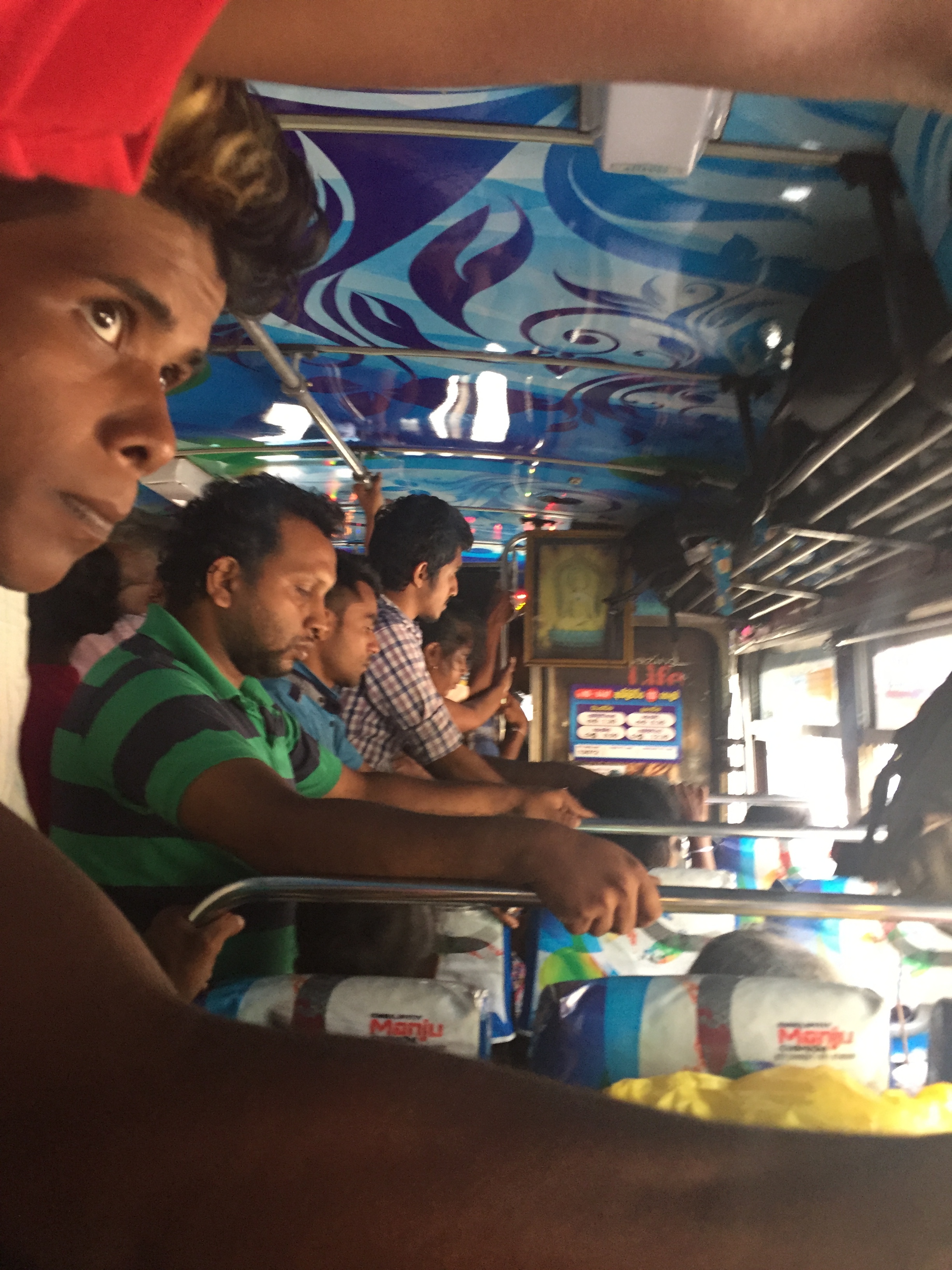 Not even standing room left on this 5-hour bus ride to Colombo.