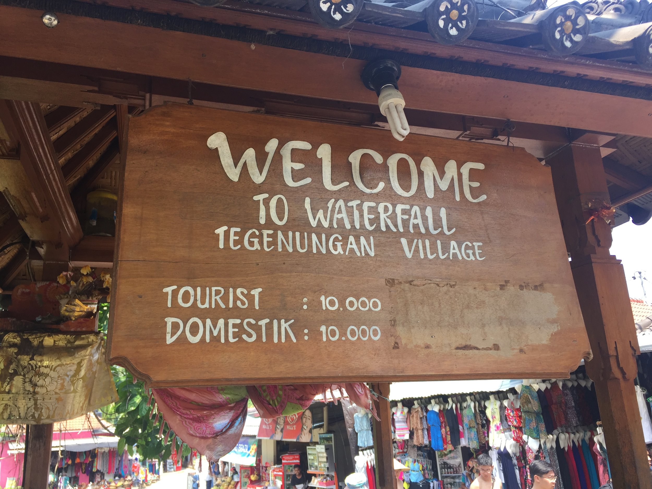 Not much for price discrimination in Ubud.