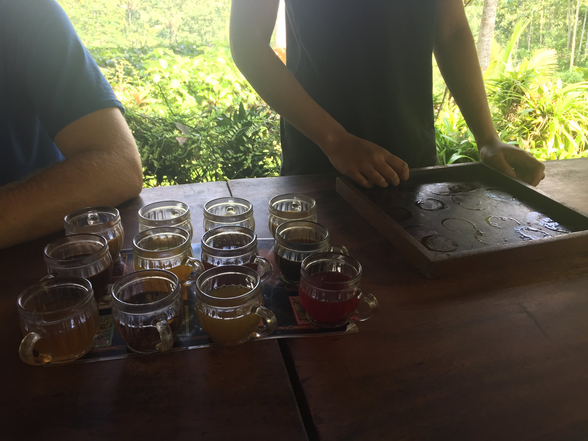 A luwak coffee-centered flight.