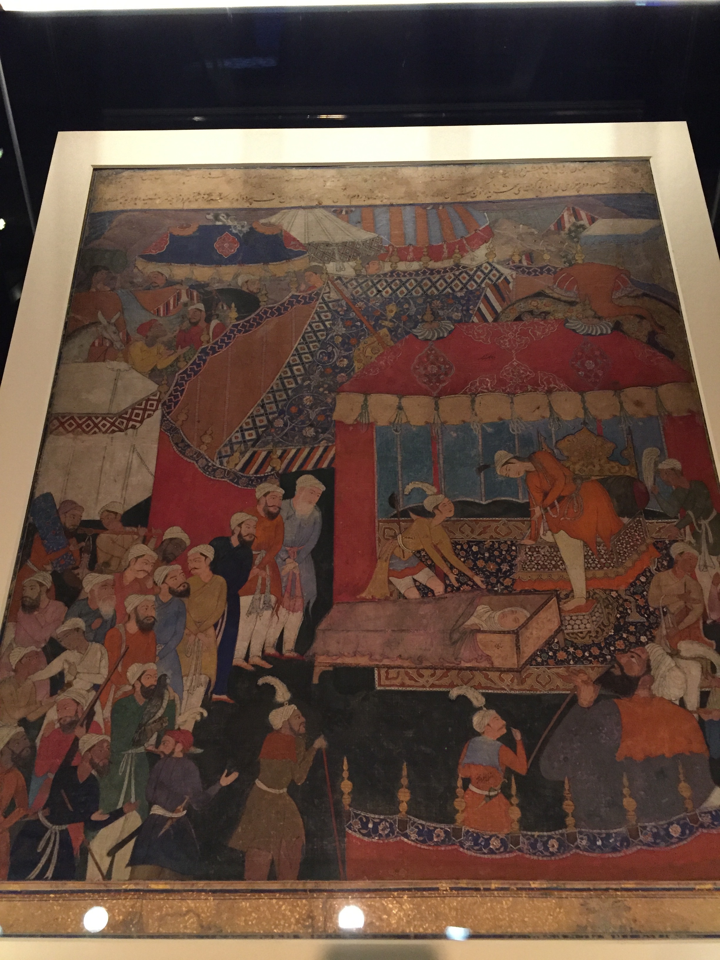 Old battle scenes from Quranic scripture.