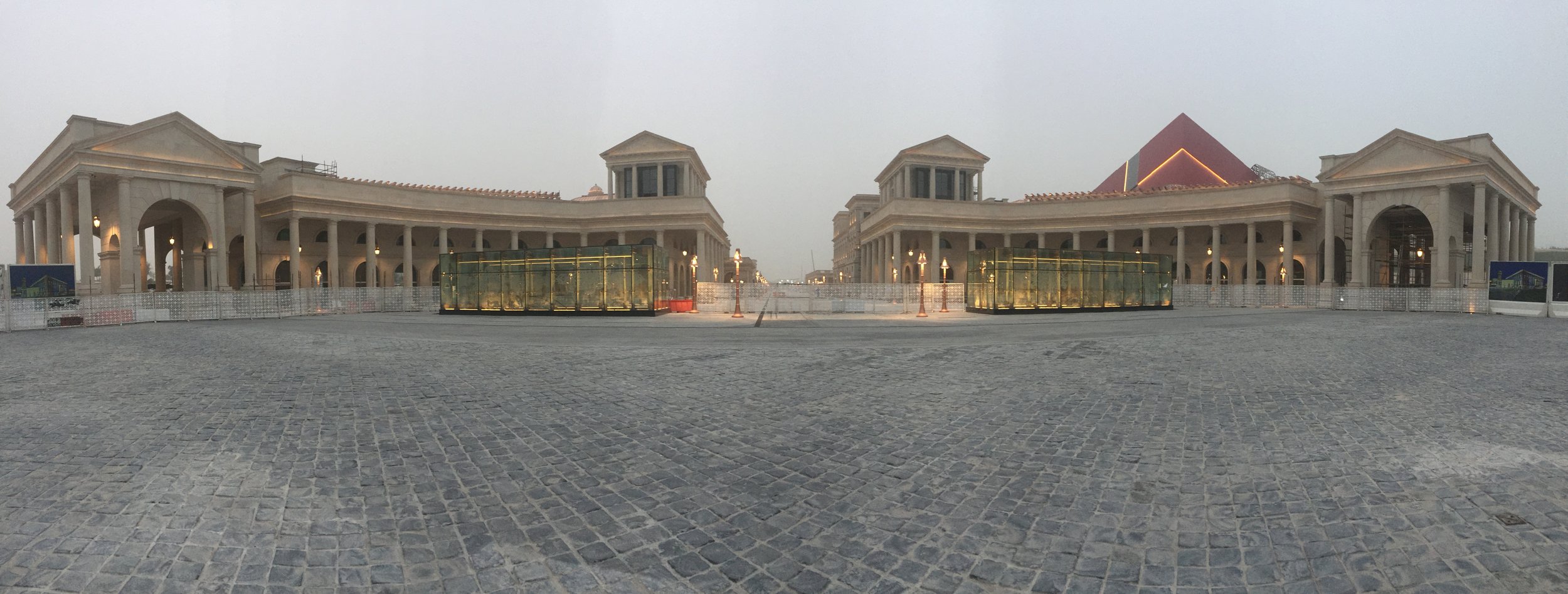 The entrance to Katara Cultural Vilage - as empty as the rest of the city on a Monday evening.
