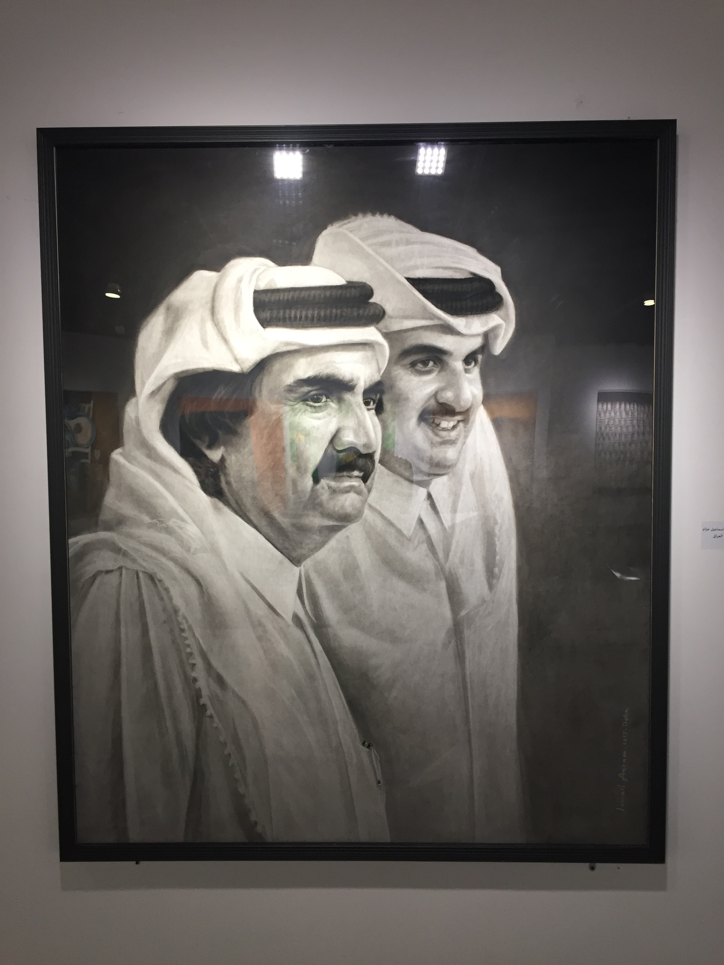 Qatar's new and old leaders, the Sheikhs Al Thani.