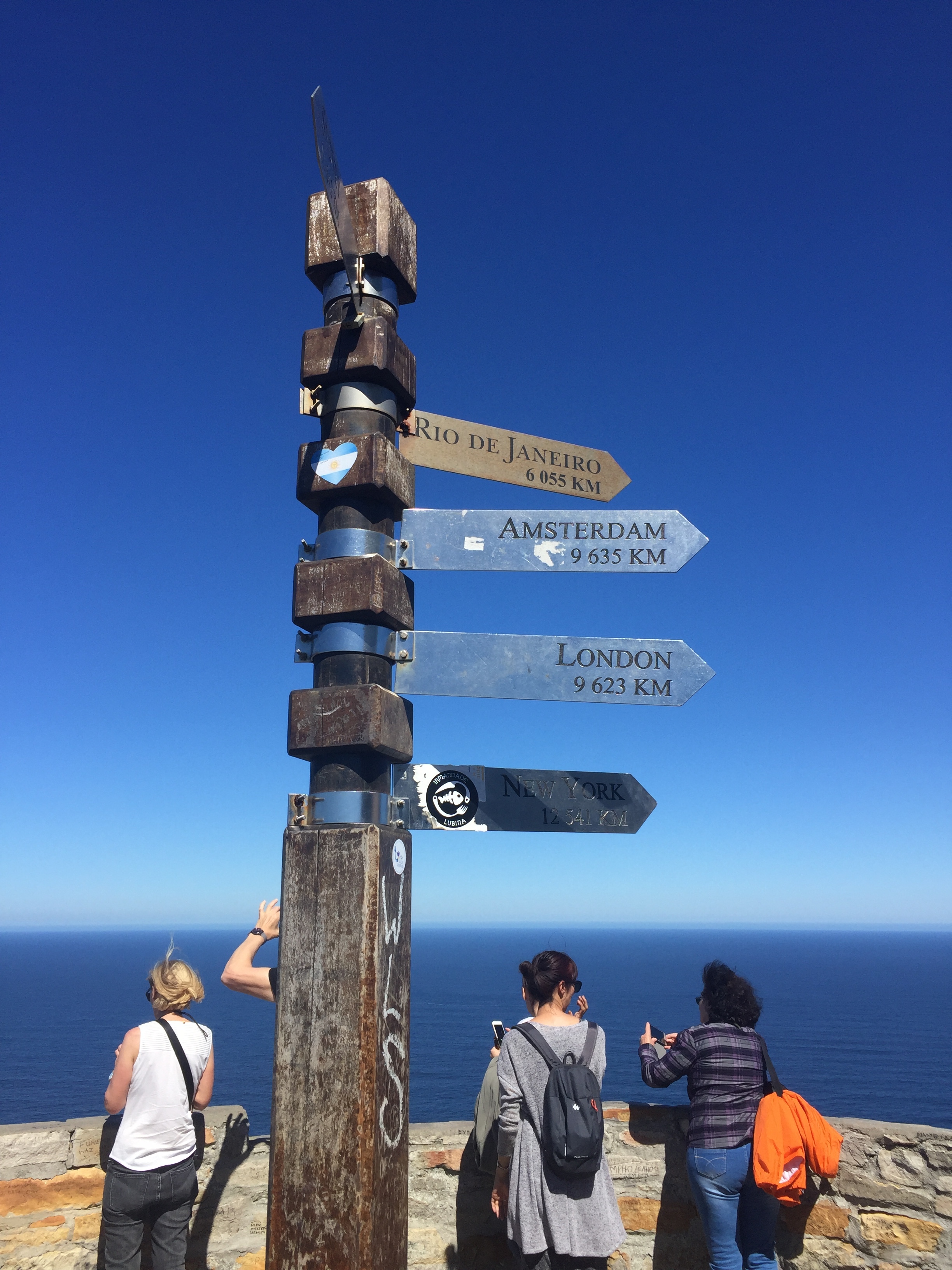 The last street sign: Cape of Good Hope.