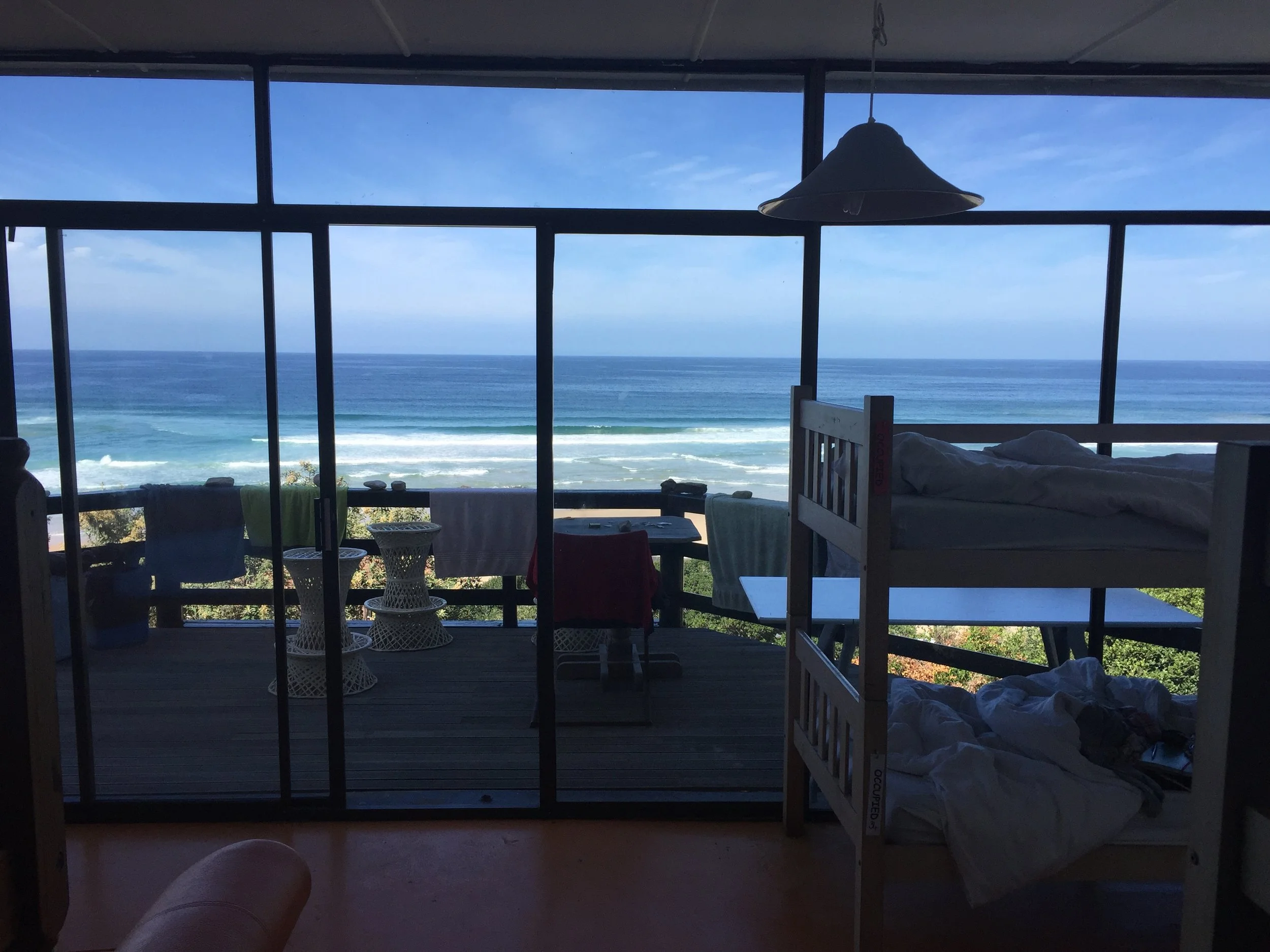 Hostel morning views in Wilderness.