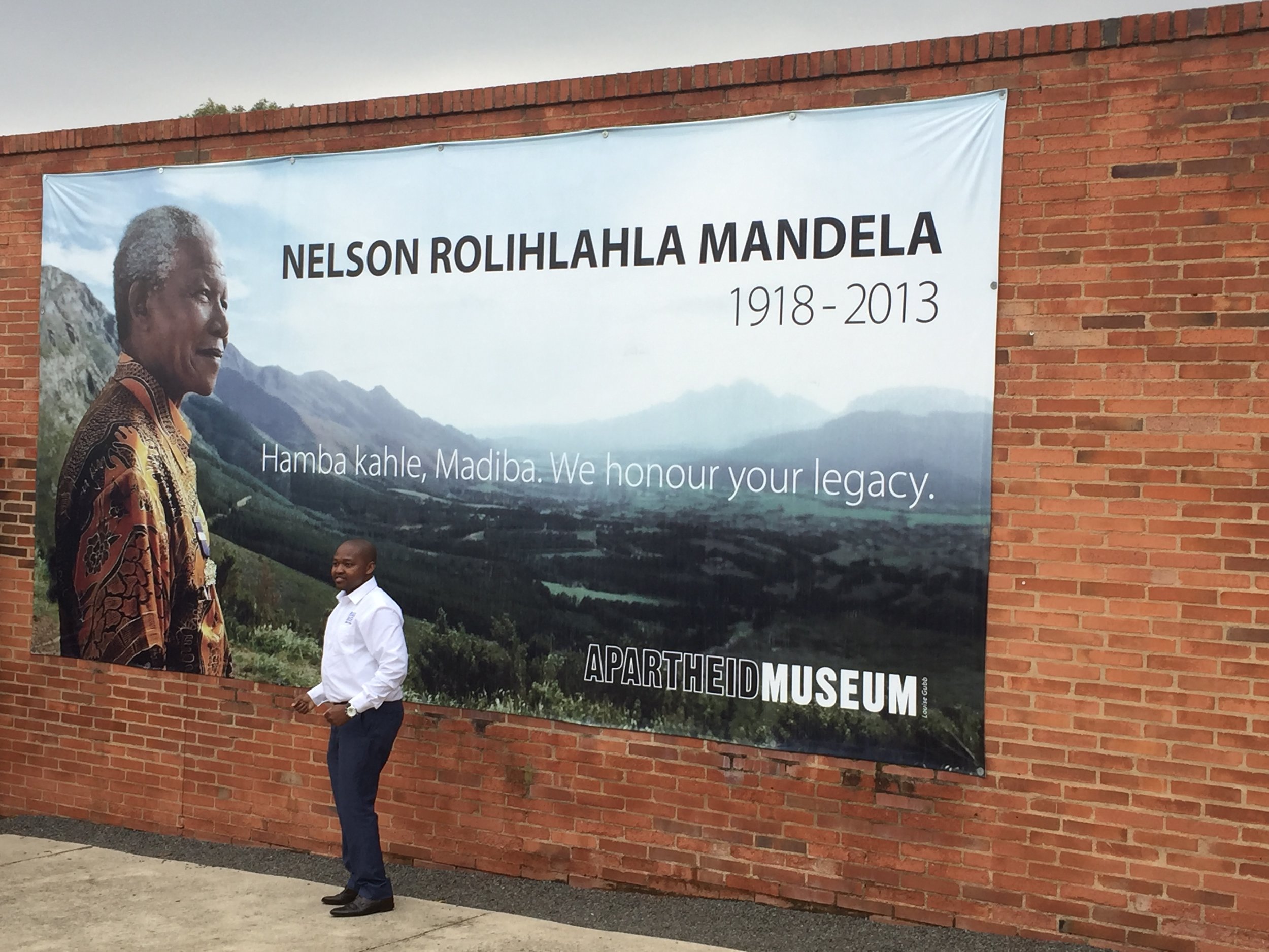 The entrance to the Apartheid Museum in Joburg.