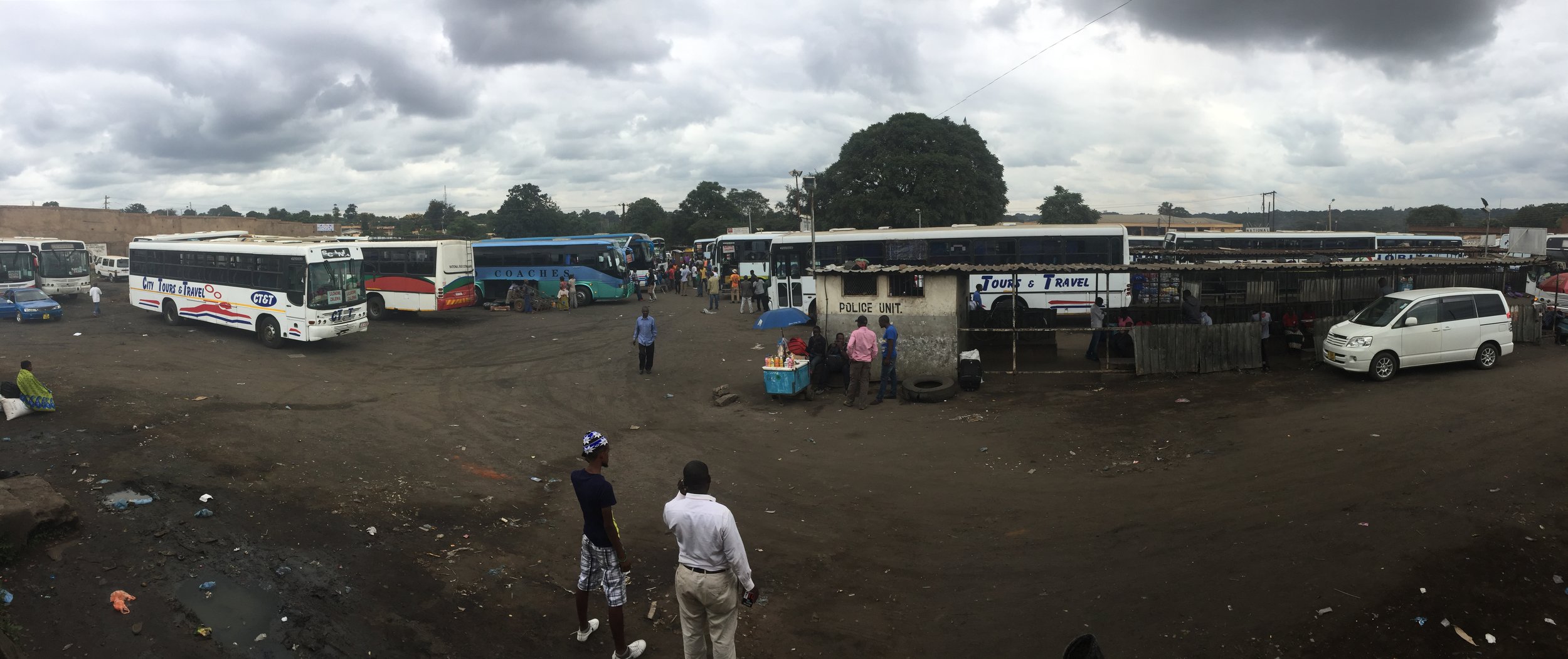 Not much happens at the Lilongwe bus stations, where travelers sit for hours waiting for their buses to load up with enough passengers enough to leave.