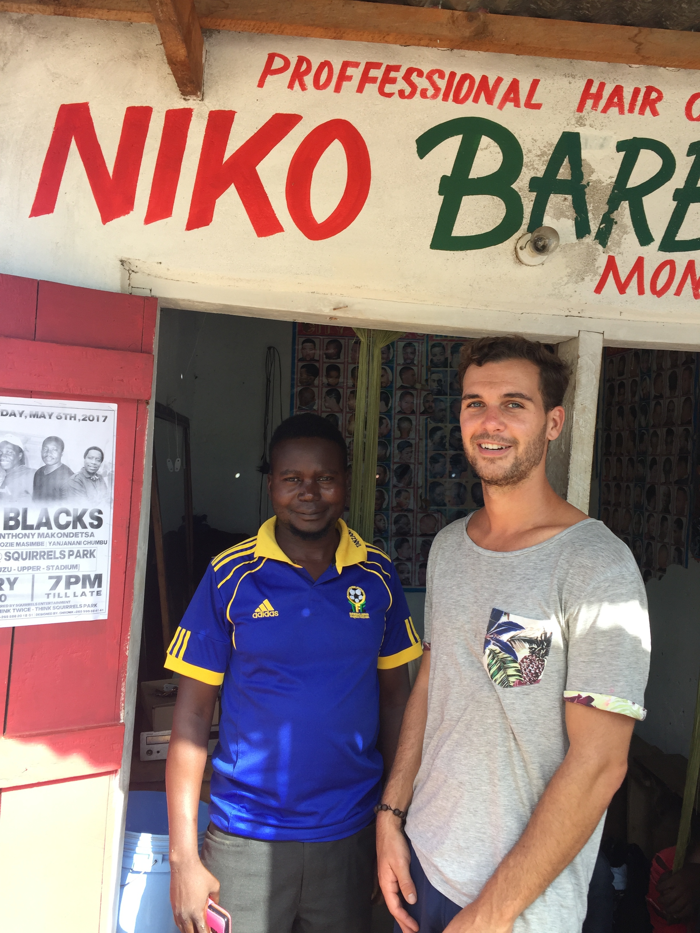 My namesake in Nkhata Bay is a successful barber.
