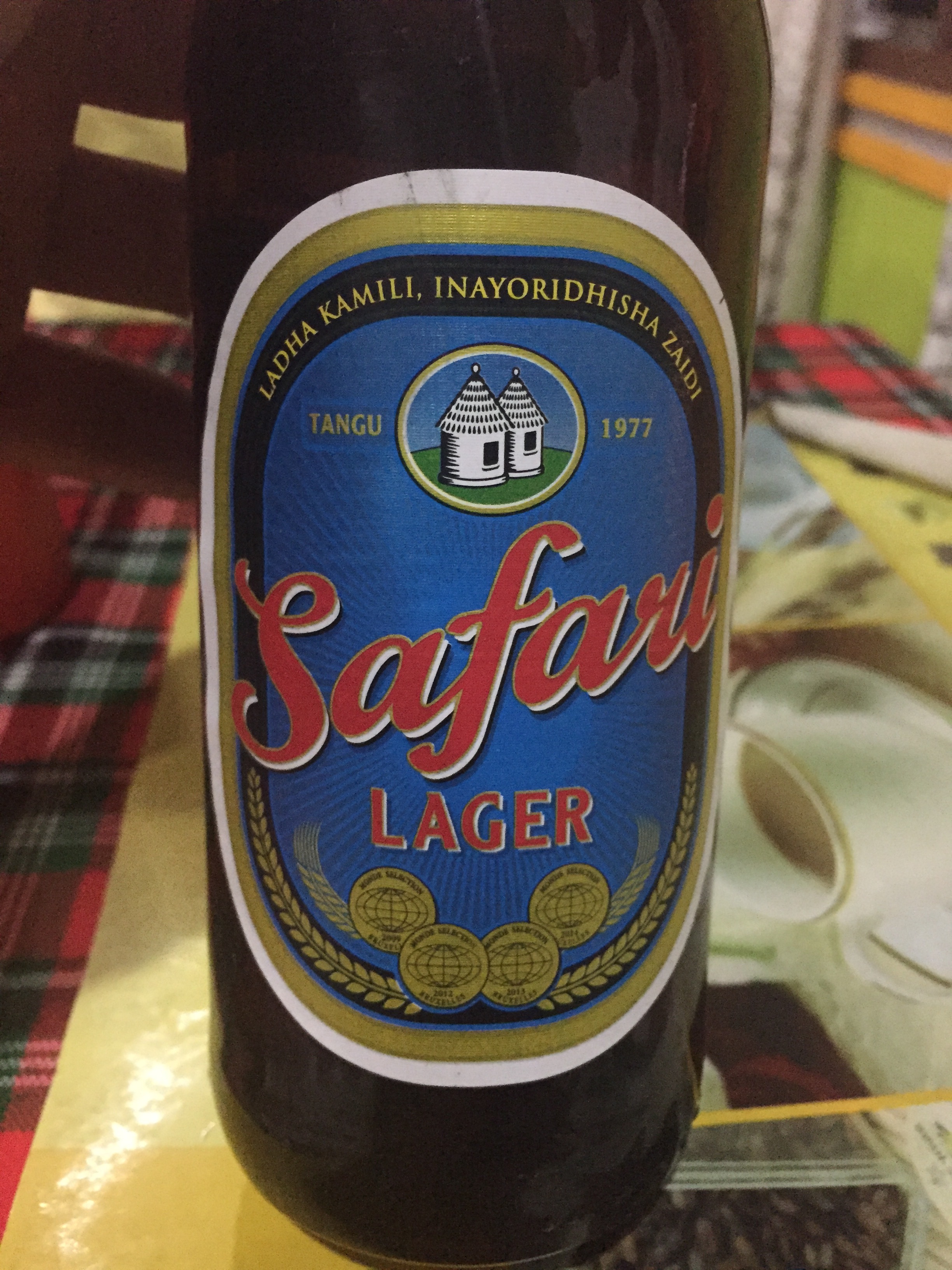 Tanzania's local brand of beer...