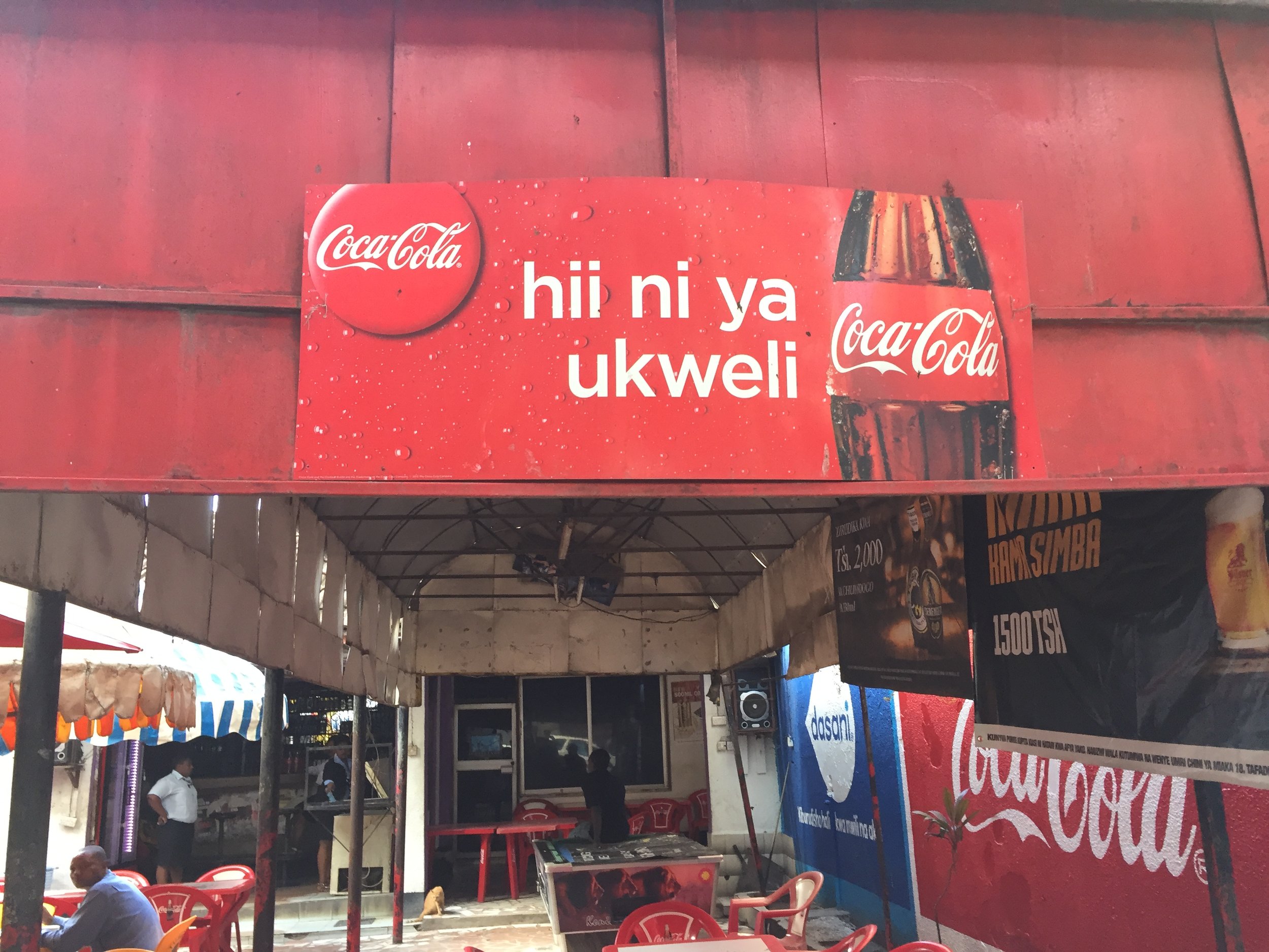 Enjoy Coke - the Swahili way.