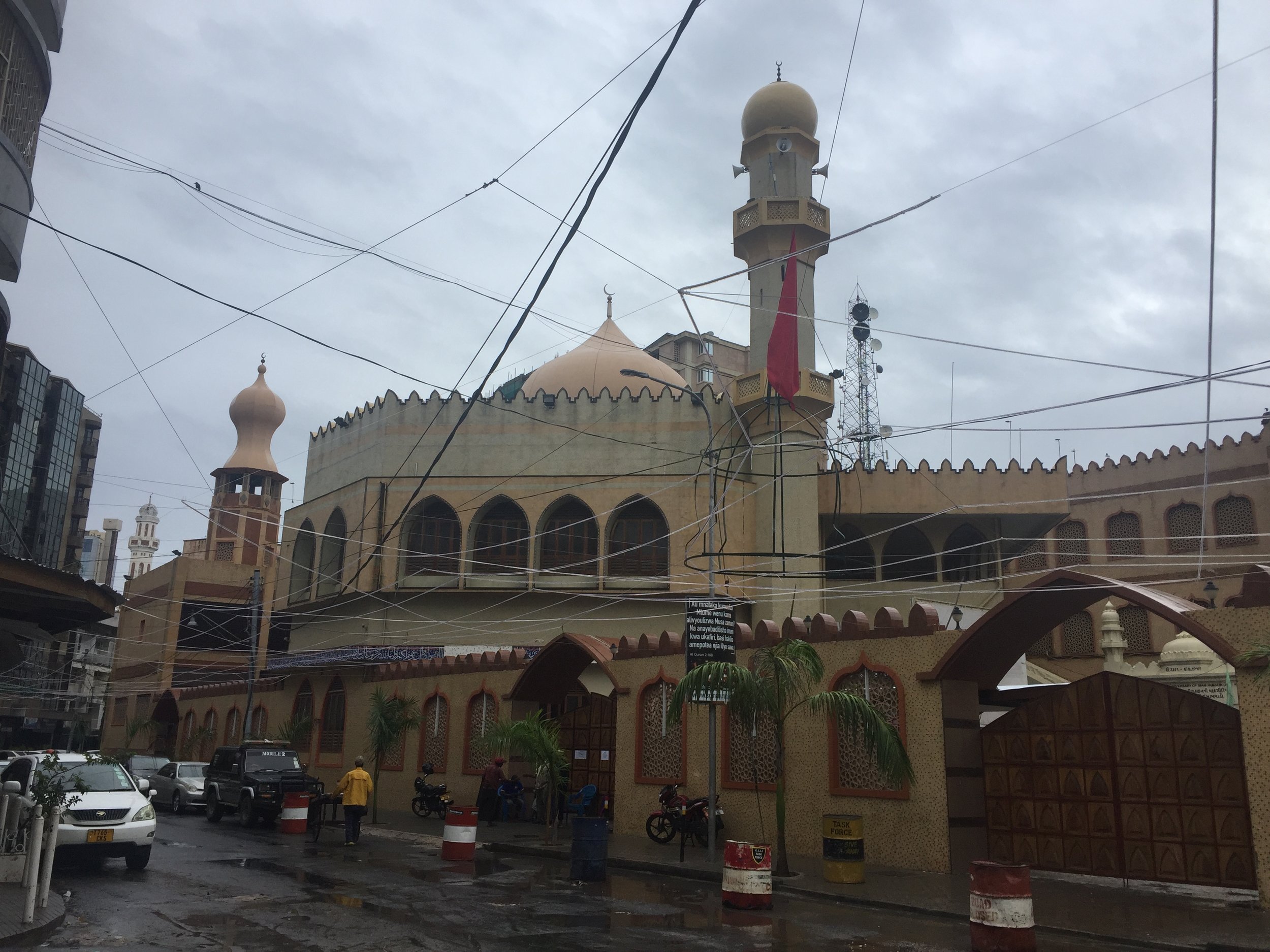 One of the many mosques that crisscross Dar es Salaam.