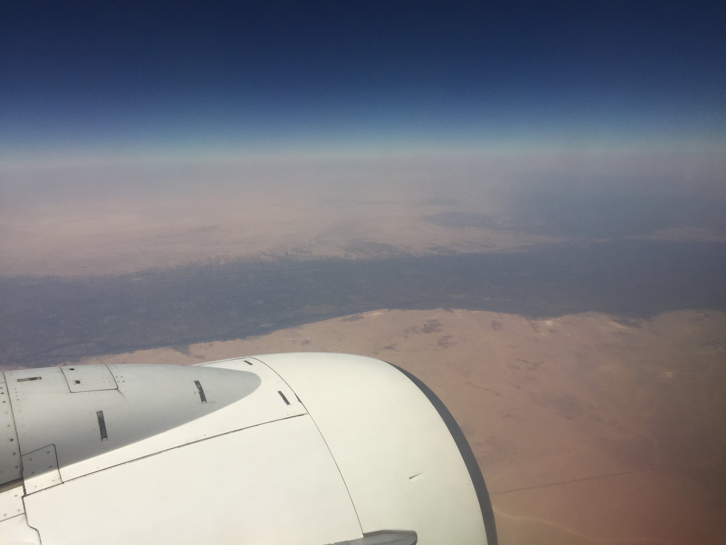 The Nile cutting through the Sahara.