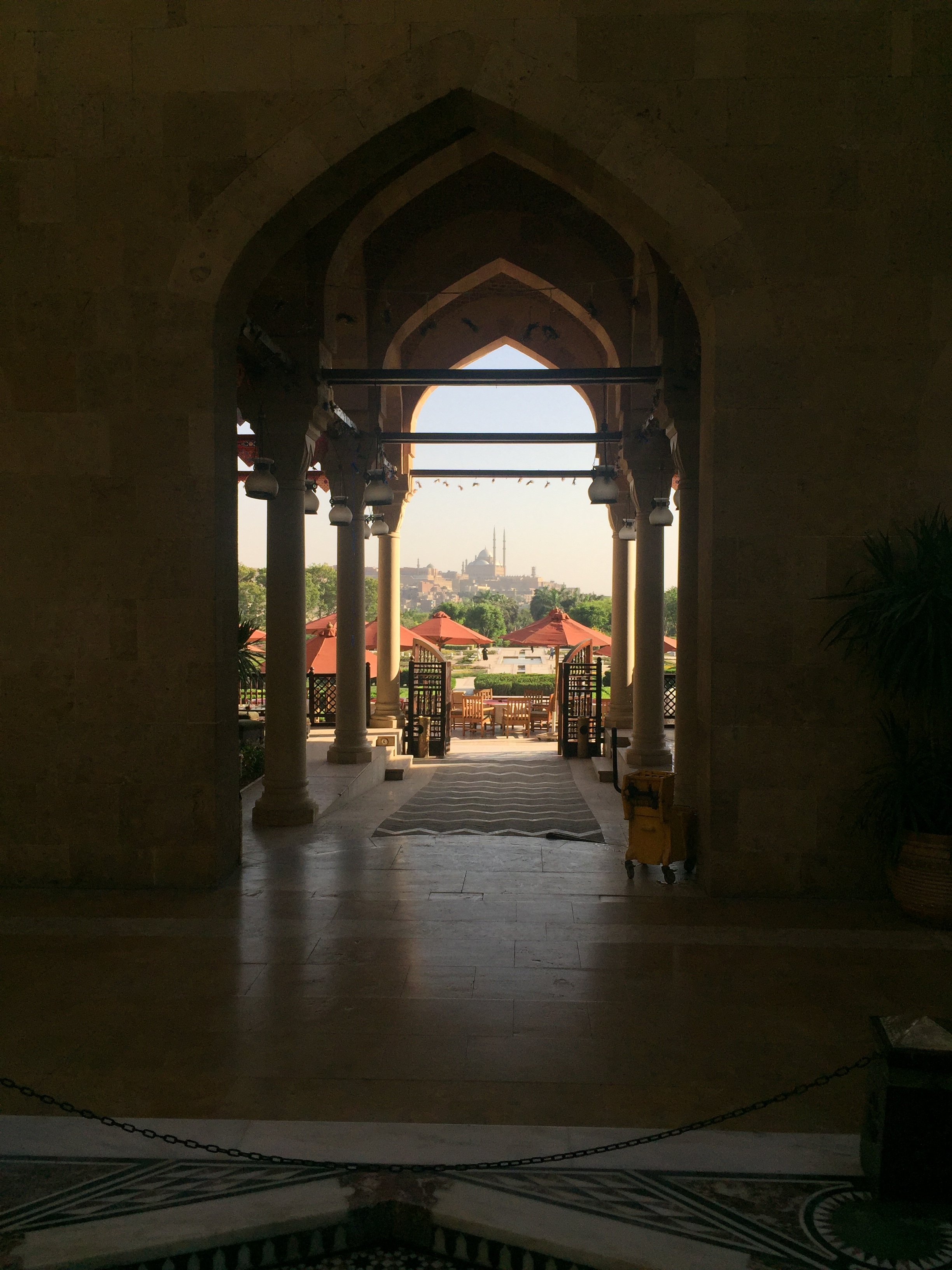Al Azhar's restaurant opens out onto the Citadel.