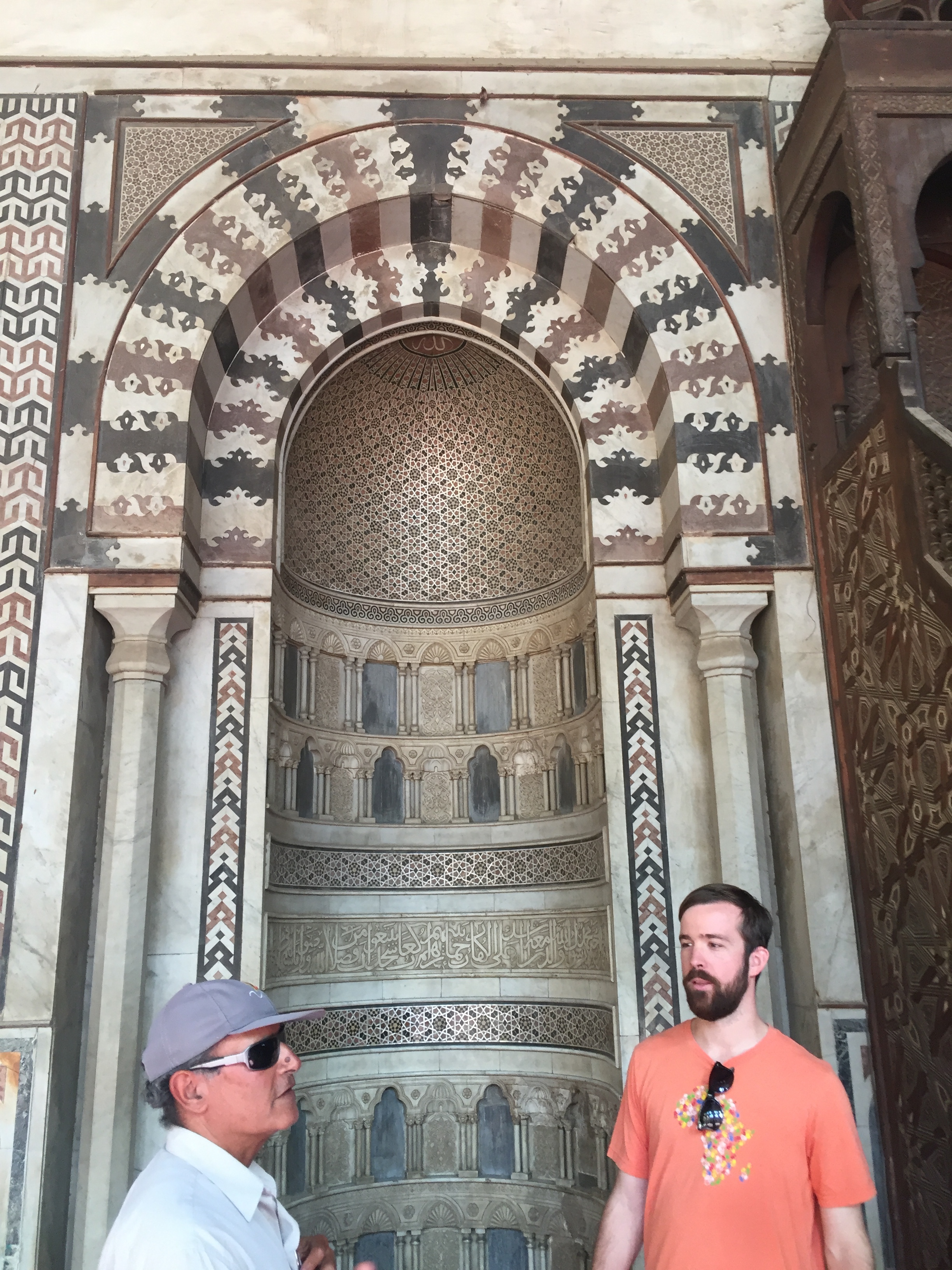 Our tour guide and Rob at the Citadel's new pulpit.