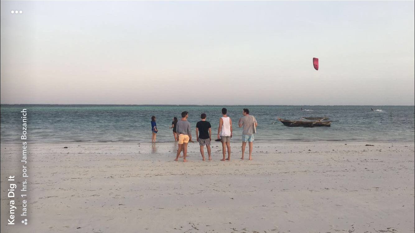 Our first night in Diani Beach.