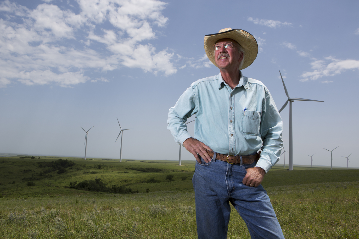  Pete Ferell, Rancher and wind power entrepeneur, Kansas, for Mediapart 